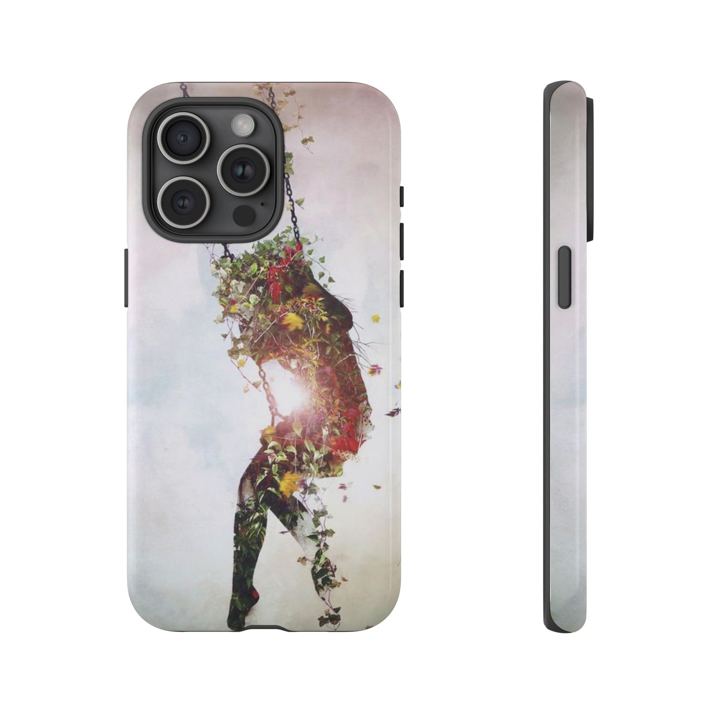 Flower Swing Girl Wallpaper Phone Case | iPhone 15 Plus/ Pro, 14, 13, 12| Google Pixel 7, Pro, 5| Samsung Galaxy S23 All Major Phone Models