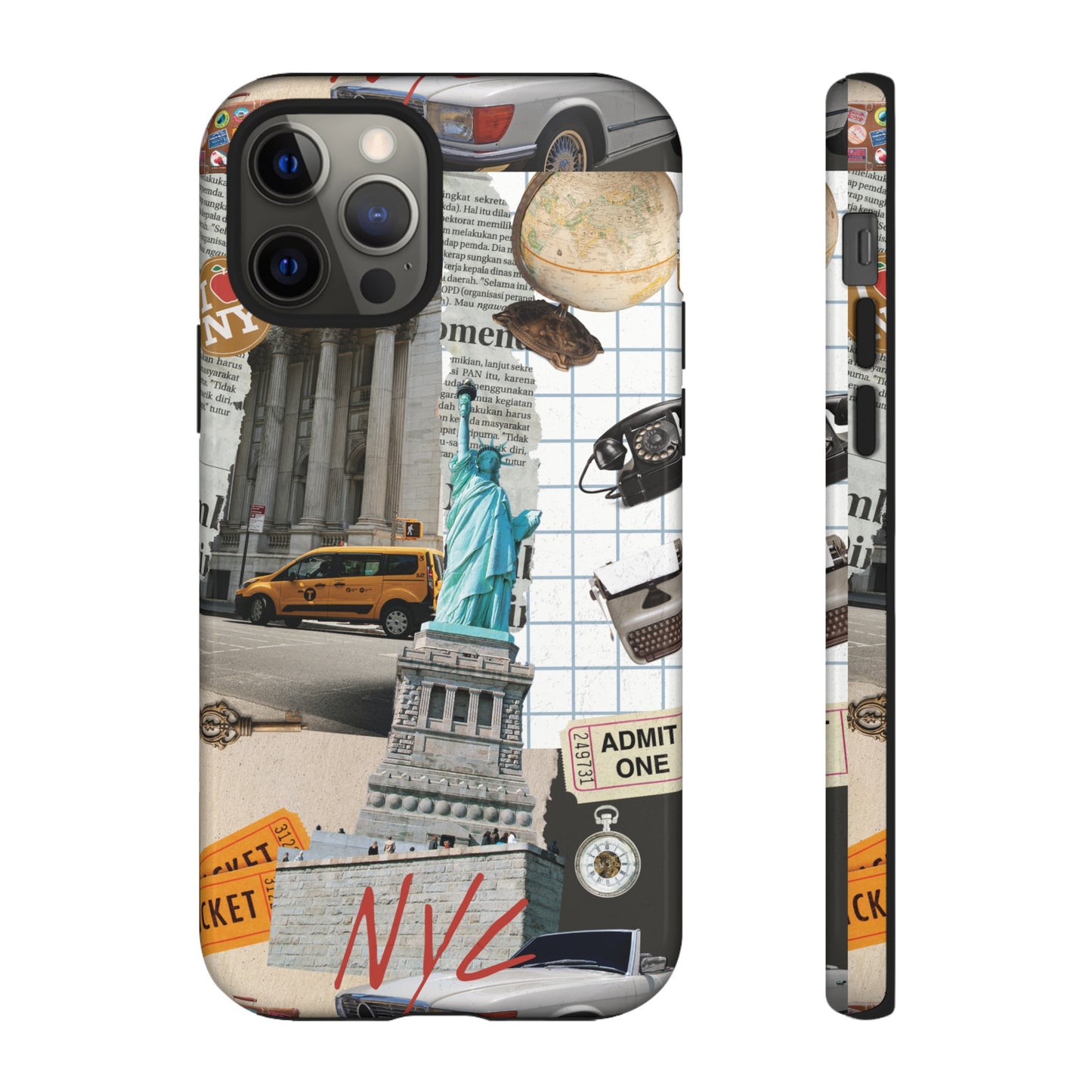 New York City Collage Wallpaper Phone Case | iPhone 15 Plus/ Pro, 14, 13, 12| Google Pixel 7, Pro, 5| Samsung Galaxy S23 All Major Phone Models