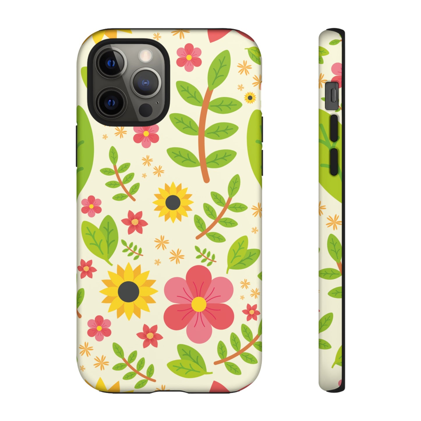 Botanical Flowers Phone Case | iPhone 15 Plus/ Pro, 14, 13, 12| Google Pixel 7, Pro, 5| Samsung Galaxy S23 All Major Phone Models