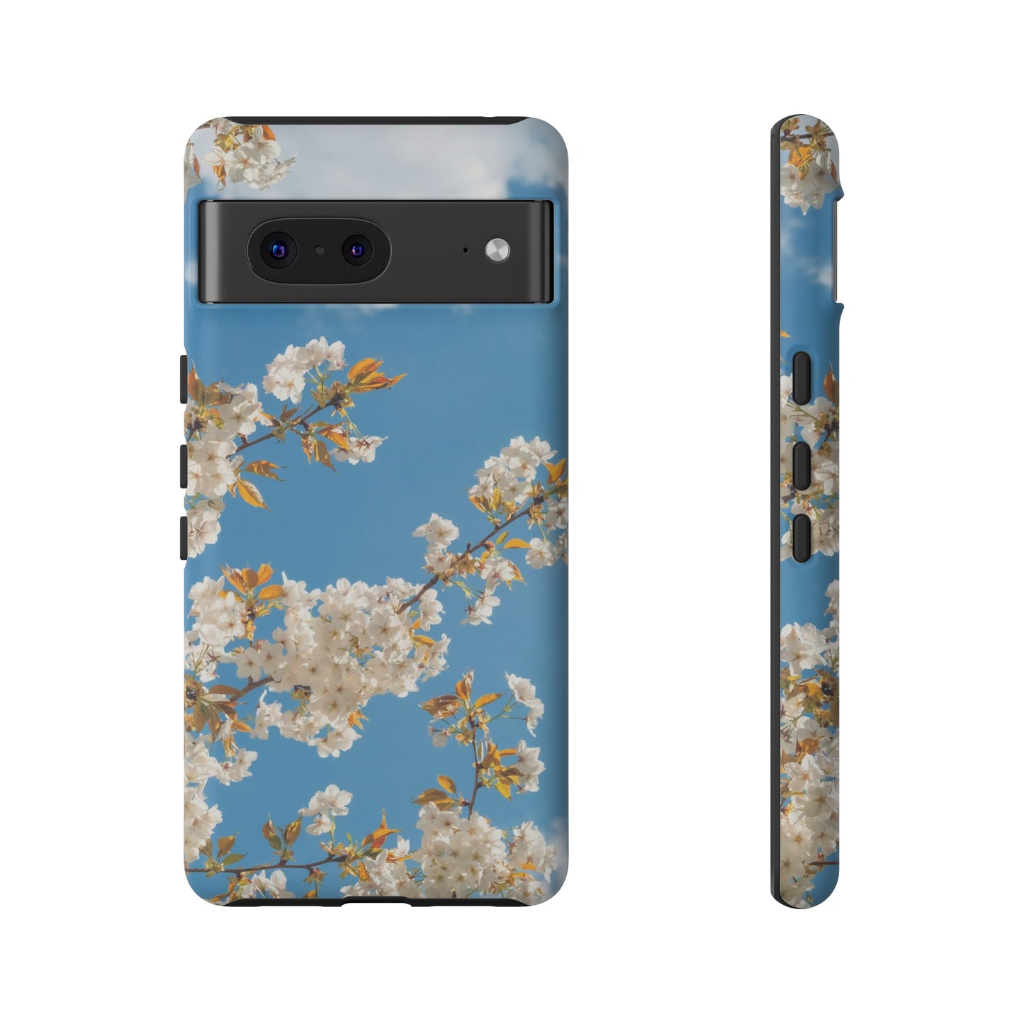 White Blossom Wallpaper Phone Case | iPhone 15 Plus/ Pro, 14, 13, 12| Google Pixel 7, Pro, 5| Samsung Galaxy S23 All Major Phone Models