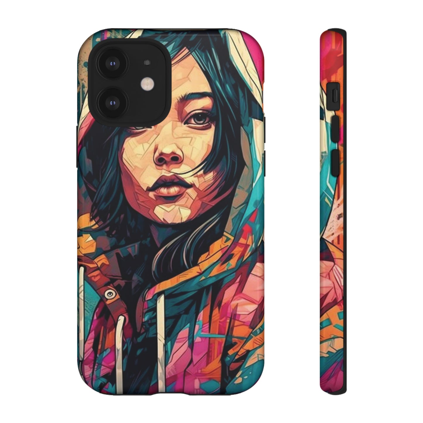 Girl Painting Wallpaper Phone Case | iPhone 15 Plus/ Pro, 14, 13, 12| Google Pixel 7, Pro, 5| Samsung Galaxy S23 All Major Phone Models