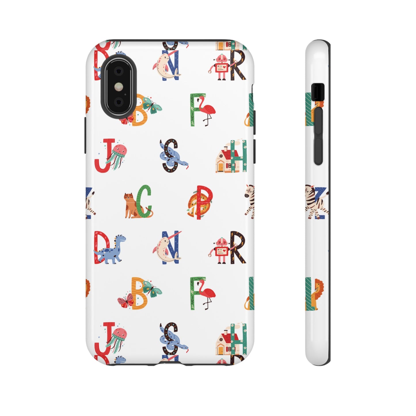 Alphabet Wallpaper Phone Case| iPhone 15 Plus/ Pro, 14, 13, 12| Google Pixel 7, Pro, 5| Samsung Galaxy S23 All Major Phone Models