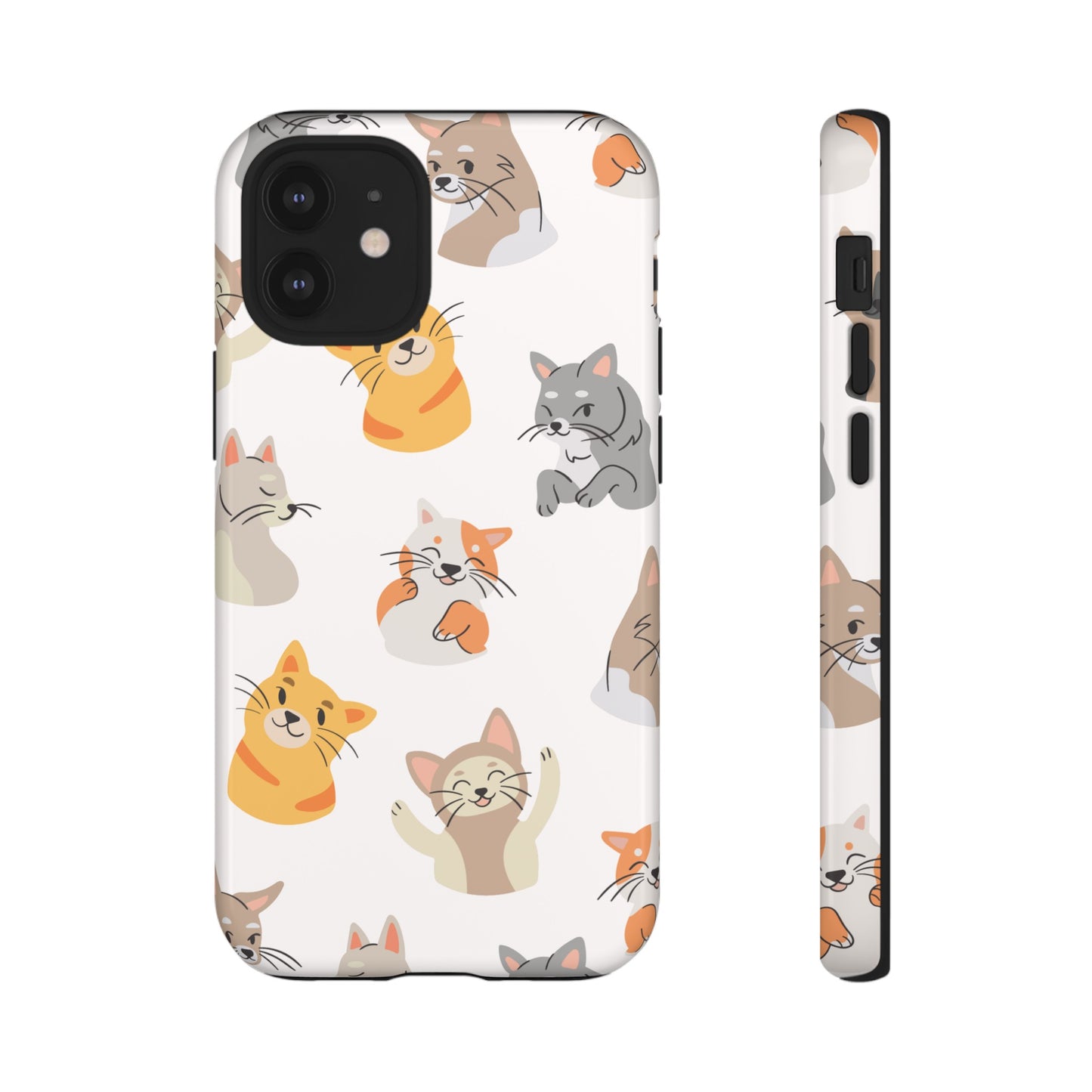 Adorable Cats Wallpaper Phone Case | iPhone 15 Plus/ Pro, 14, 13, 12| Google Pixel 7, Pro, 5| Samsung Galaxy S23 All Major Phone Models