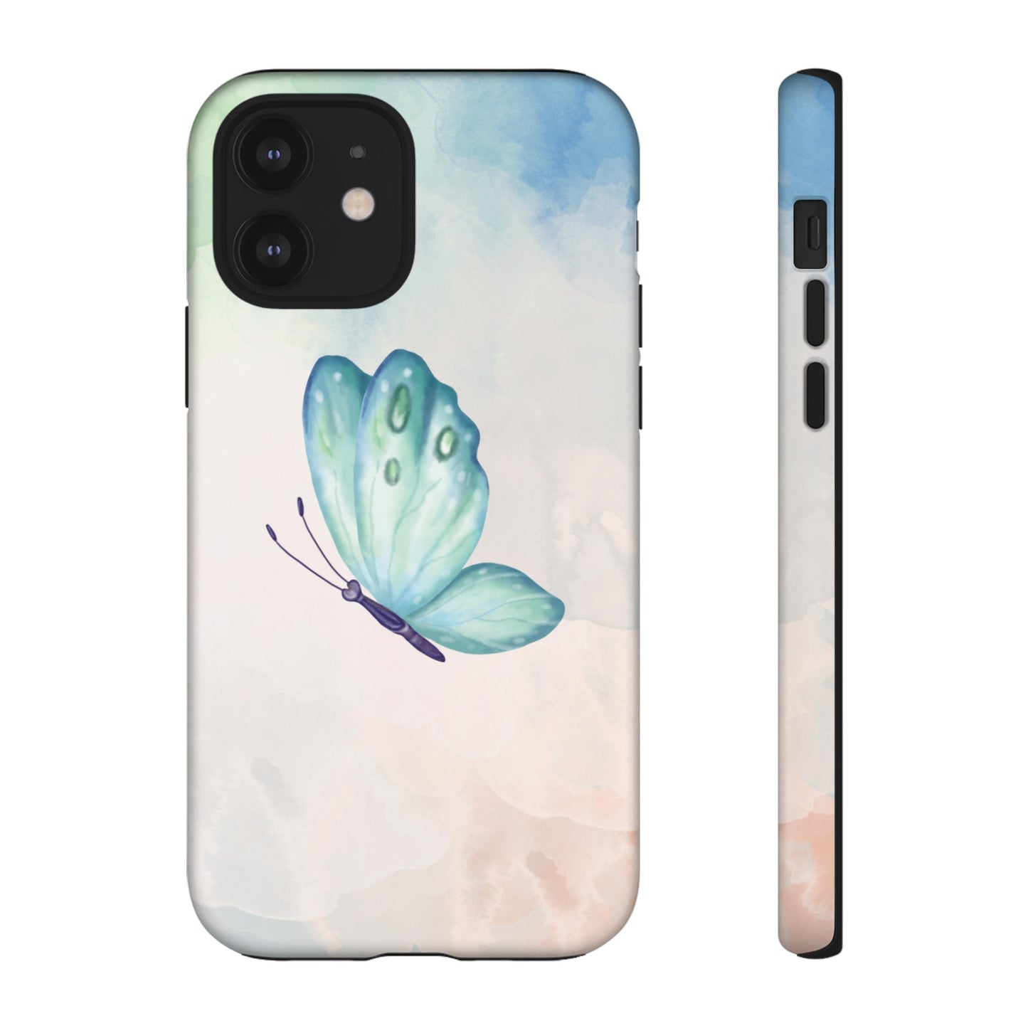 Blue Butterfly Wallpaper Phone Case  | iPhone 15 Plus/ Pro, 14, 13, 12| Google Pixel 7, Pro, 5| Samsung Galaxy S23 All Major Phone Models