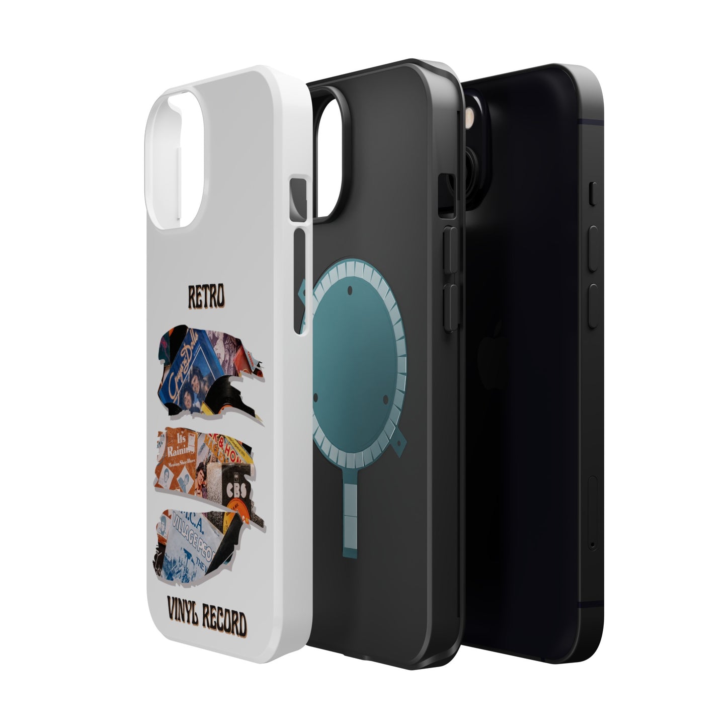 Retro Vinyl Record Phone Case | iPhone 15 Plus/ Pro, 14, 13, 12|