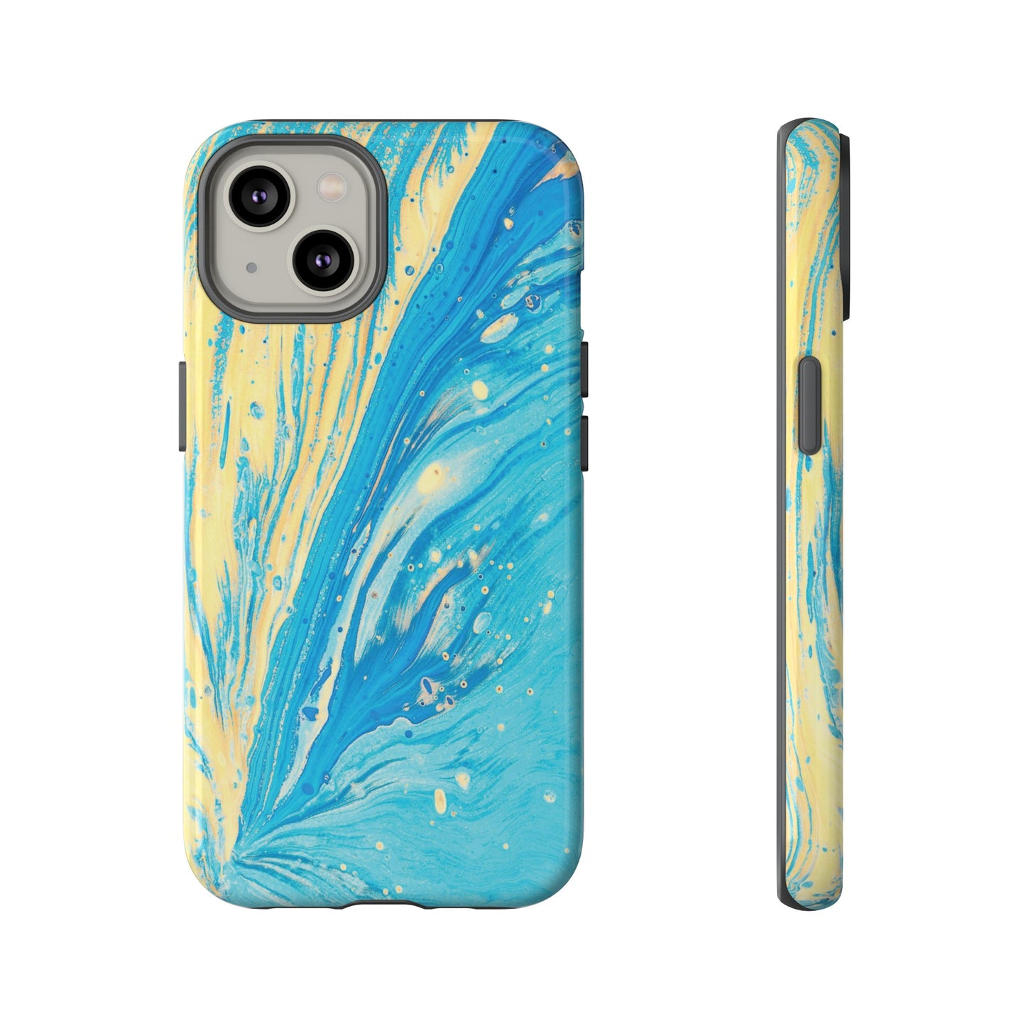 Fan of Yellow & Blue Paint Phone Case | iPhone 15 Plus/ Pro, 14, 13, 12| Google Pixel 7, Pro, 5| Samsung Galaxy S23 All Major Phone Models