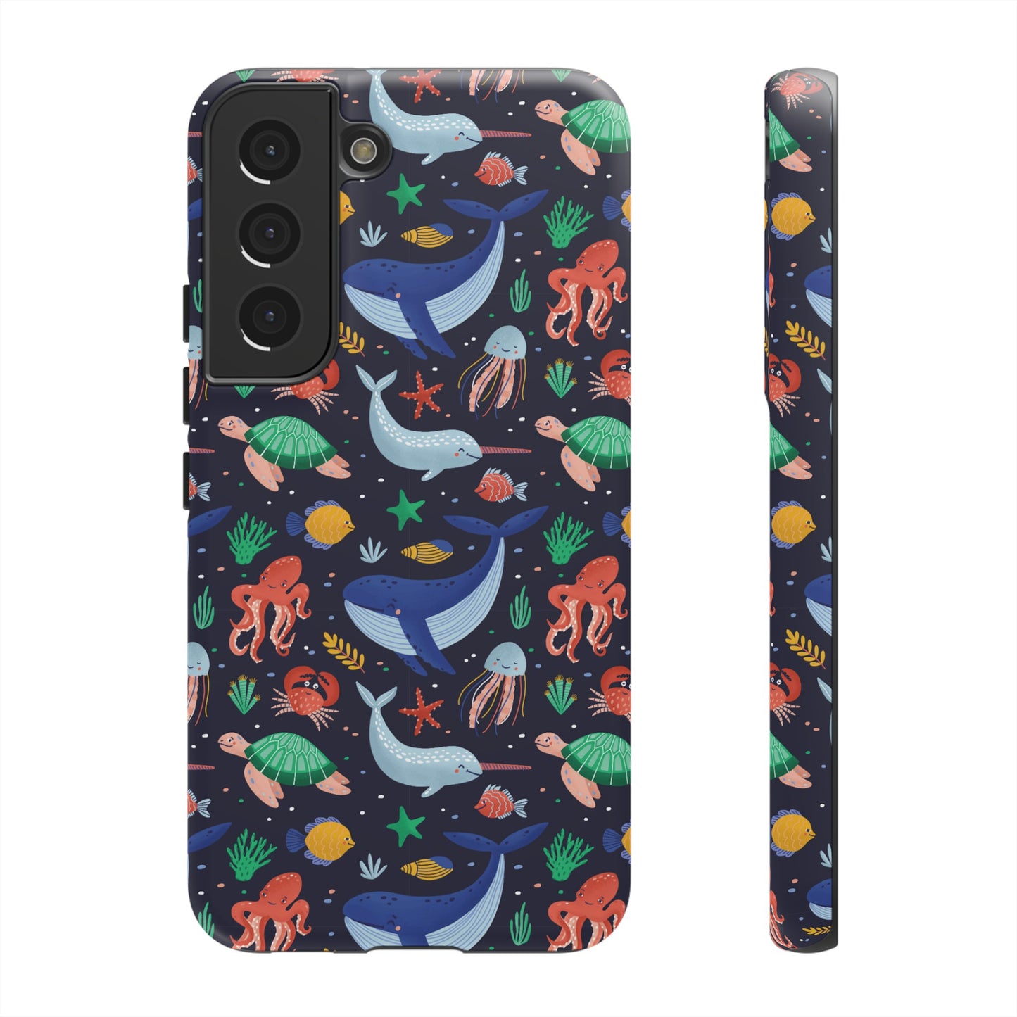 Sea Creatures Wallpaper Phone Case | iPhone 15 Plus/ Pro, 14, 13, 12| Google Pixel 7, Pro, 5| Samsung Galaxy S23 All Major Phone Models