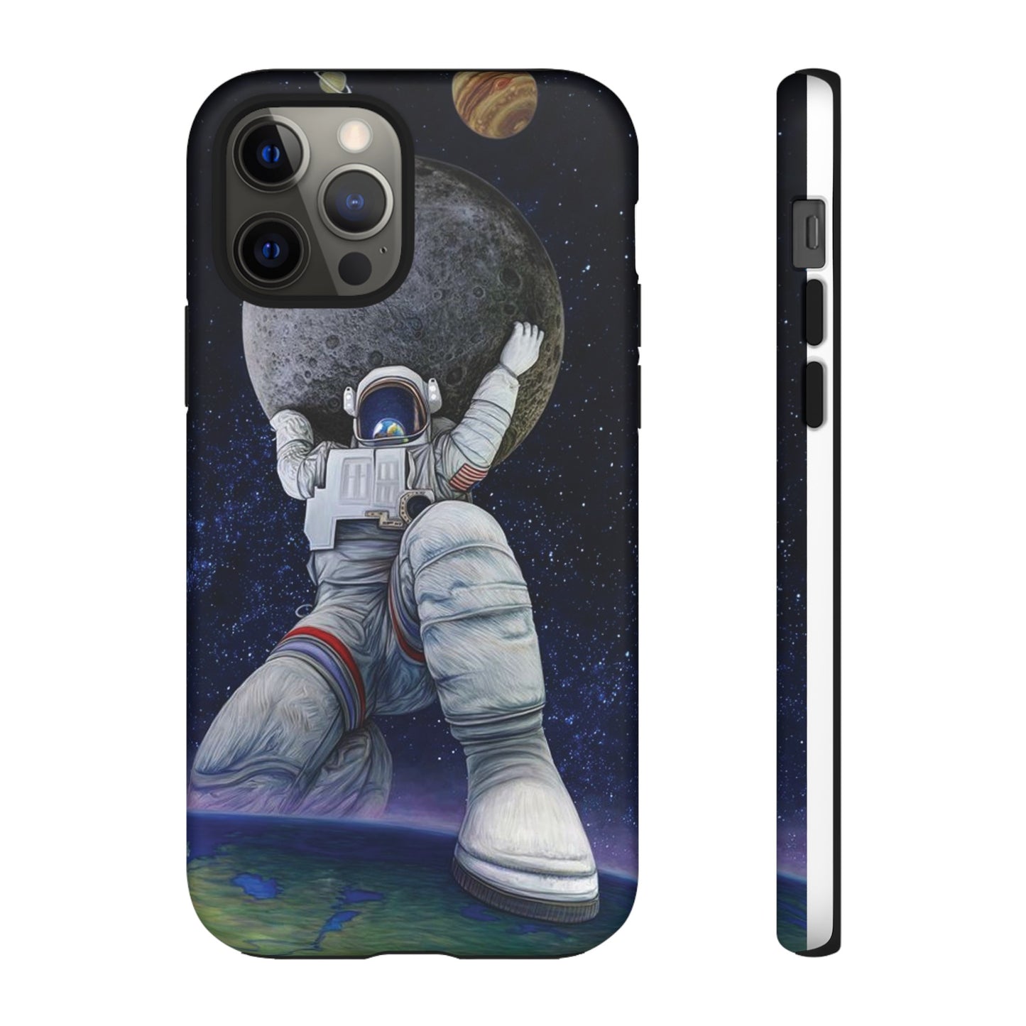 Astronaut Holding The Moon Phone Case | iPhone 15 Plus/ Pro, 14, 13, 12| Google Pixel 7, Pro, 5| Samsung Galaxy S23 All Major Phone Models