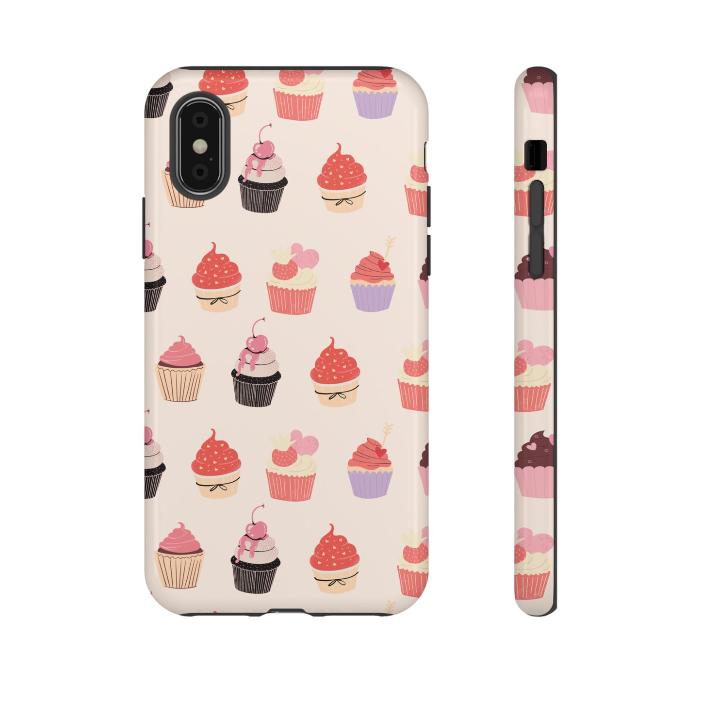 Cupcake Collage Wallpaper Phone Case | iPhone 15 Plus/ Pro, 14, 13, 12| Google Pixel 7, Pro, 5| Samsung Galaxy S23 All Major Phone Models