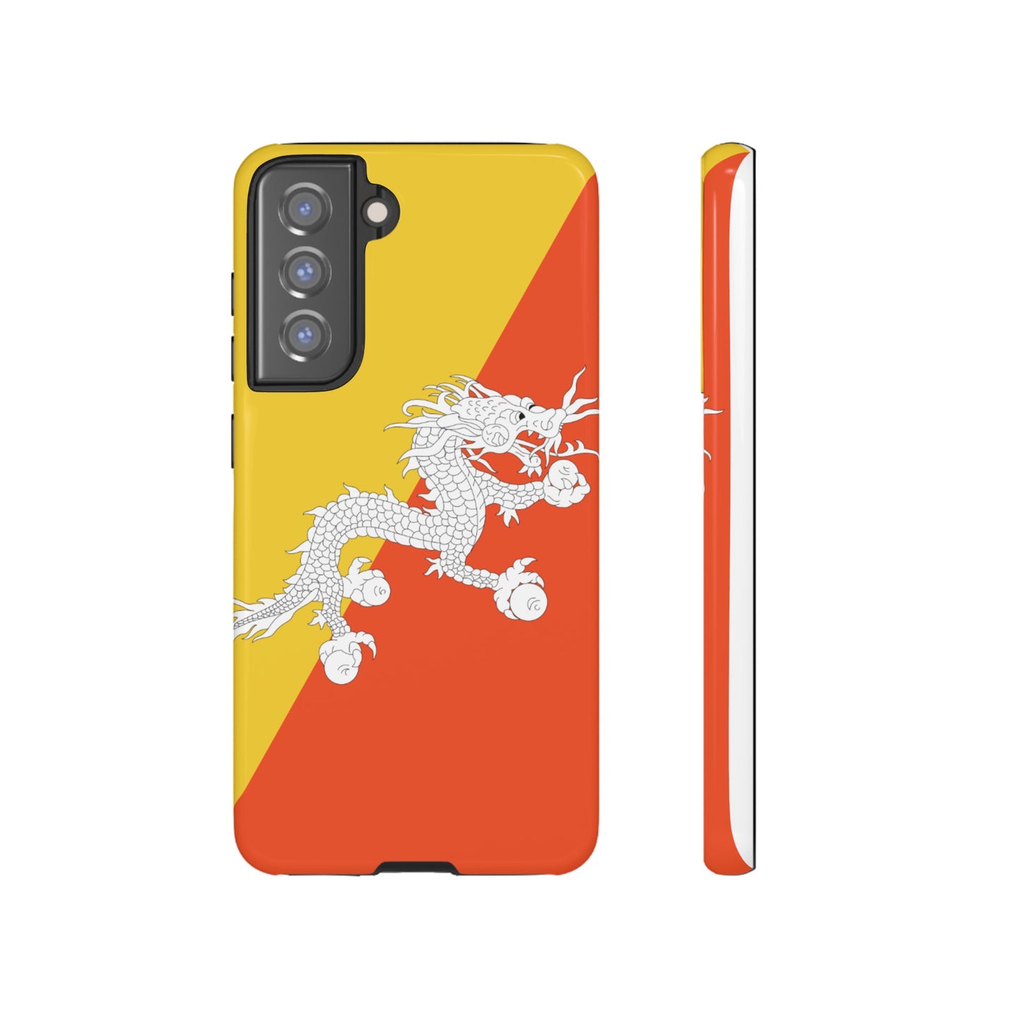 Bhutan Flag Phone Case | iPhone 15 Plus/ Pro, 14, 13, 12| Google Pixel 7, Pro, 5| Samsung Galaxy S23 All Major Phone Models