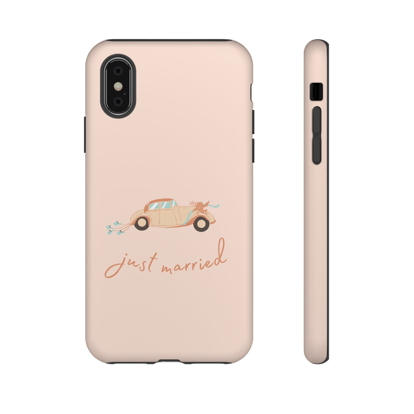 Just Married Phone Case | iPhone 15 Plus/ Pro, 14, 13, 12| Google Pixel 7, Pro, 5| Samsung Galaxy S23 All Major Phone Models