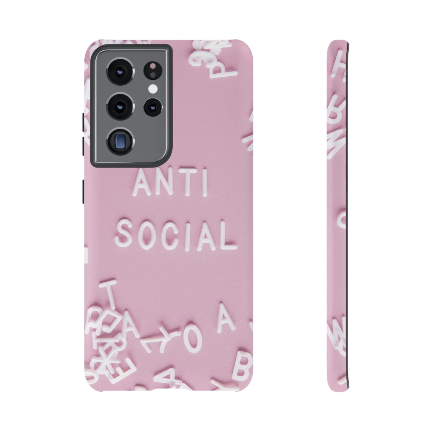 Anti Social Phone Case | iPhone 15 Plus/ Pro, 14, 13, 12| Google Pixel 7, Pro, 5| Samsung Galaxy S23 All Major Phone Models