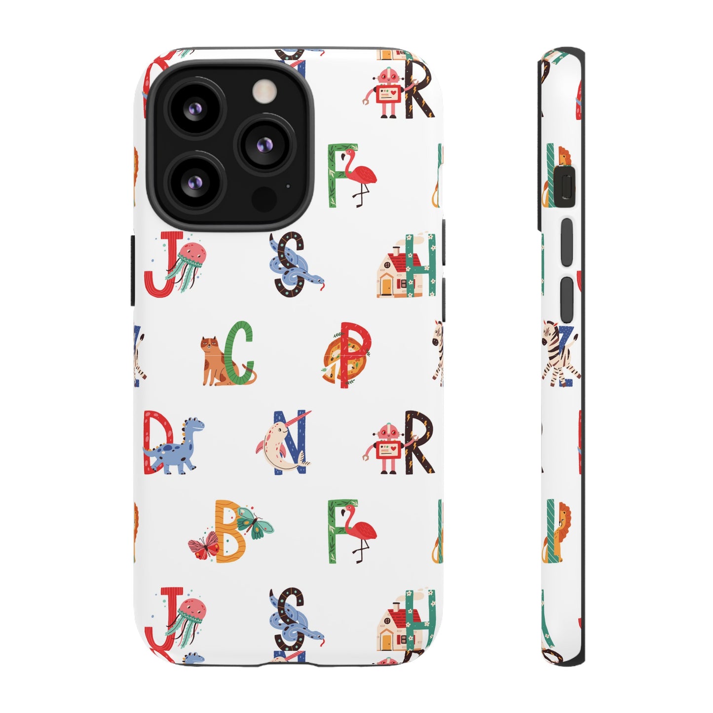 Alphabet Wallpaper Phone Case| iPhone 15 Plus/ Pro, 14, 13, 12| Google Pixel 7, Pro, 5| Samsung Galaxy S23 All Major Phone Models