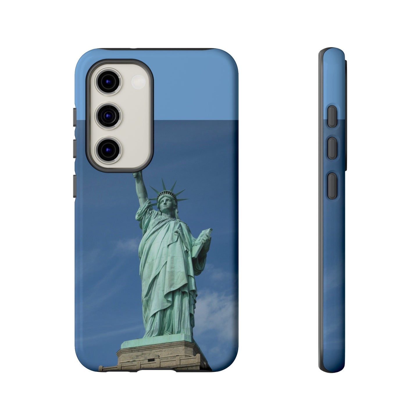 Statue Of Liberty Wallpaper Phone Case | iPhone 15 Plus/ Pro, 14, 13, 12| Google Pixel 7, Pro, 5| Samsung Galaxy S23 All Major Phone Models