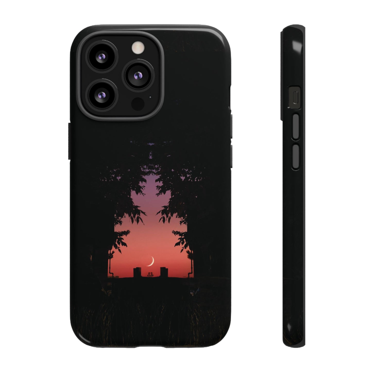 Crescent Night Wallpaper Phone Case | iPhone 15 Plus/ Pro, 14, 13, 12| Google Pixel 7, Pro, 5| Samsung Galaxy S23 All Major Phone Models