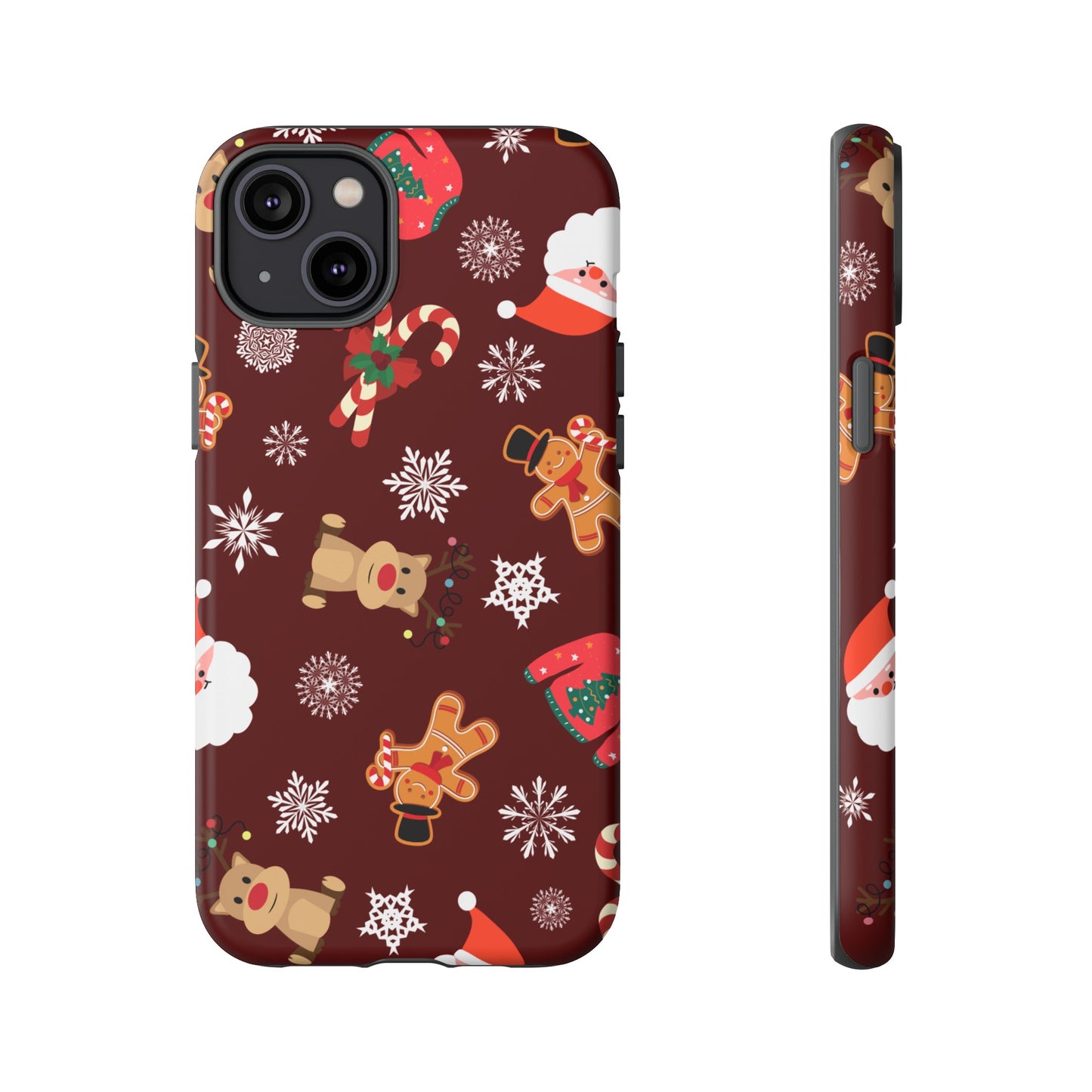 Festive Christmas Wallpaper Phone Case | iPhone 15 Plus/ Pro, 14, 13, 12| Google Pixel 7, Pro, 5| Samsung Galaxy S23 All Major Phone Models