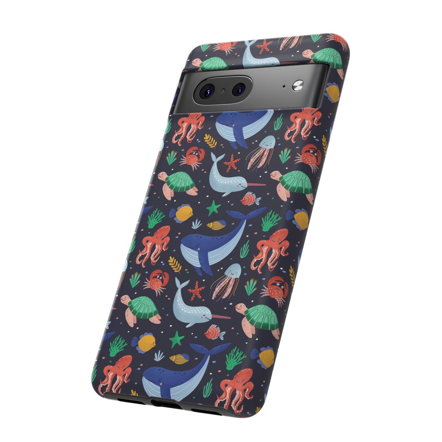 Sea Creatures Wallpaper Phone Case | iPhone 15 Plus/ Pro, 14, 13, 12| Google Pixel 7, Pro, 5| Samsung Galaxy S23 All Major Phone Models