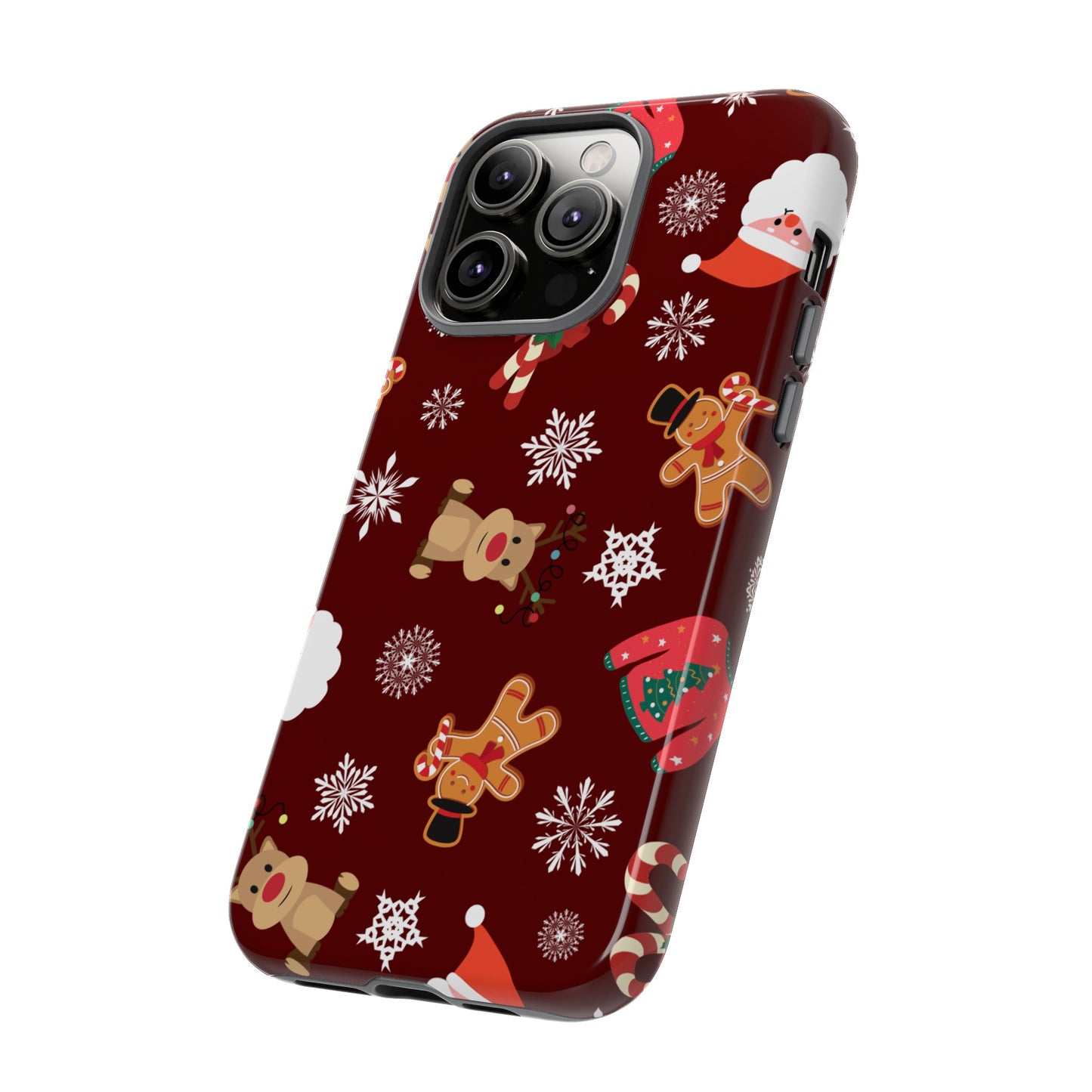 Festive Christmas Wallpaper Phone Case | iPhone 15 Plus/ Pro, 14, 13, 12| Google Pixel 7, Pro, 5| Samsung Galaxy S23 All Major Phone Models