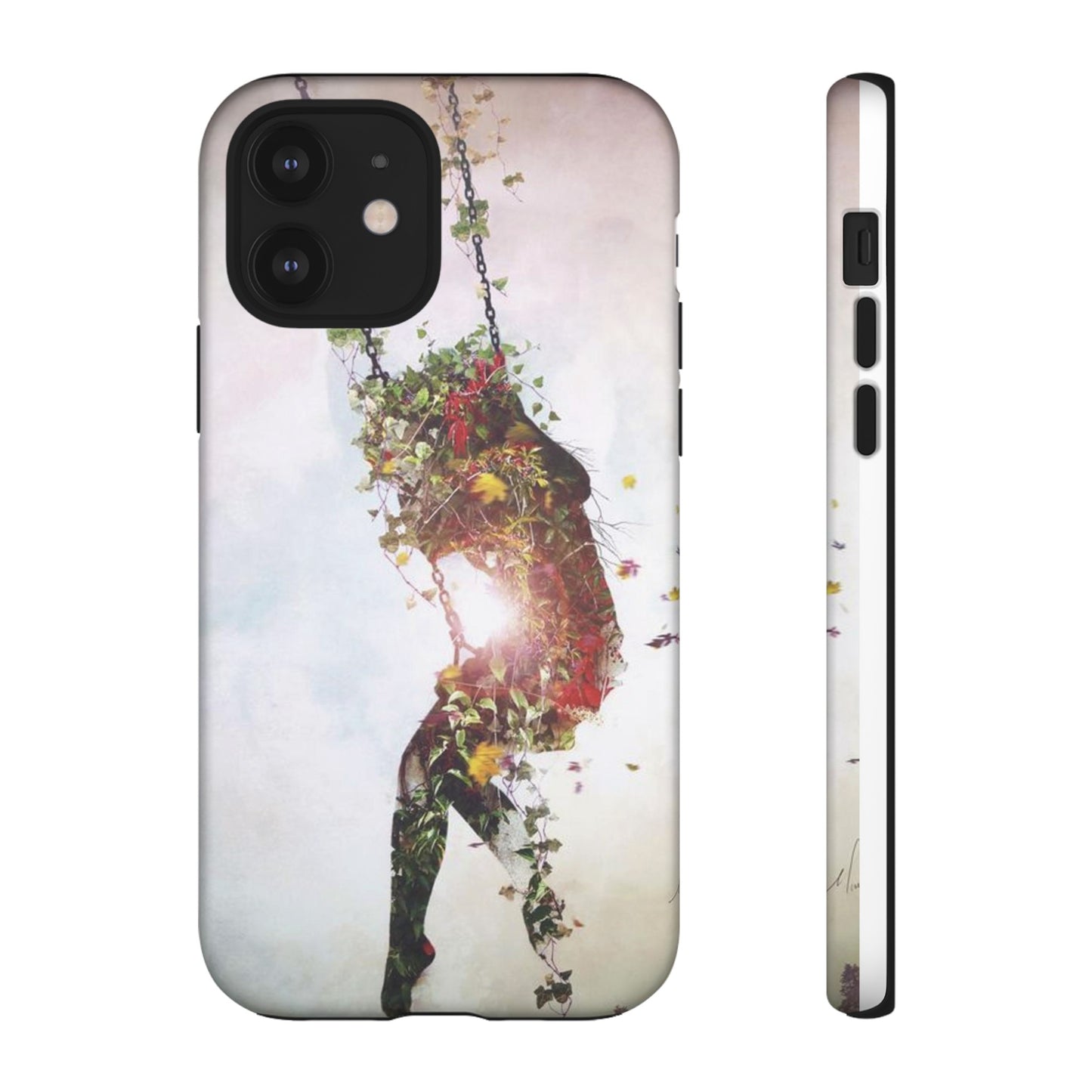 Flower Swing Girl Wallpaper Phone Case | iPhone 15 Plus/ Pro, 14, 13, 12| Google Pixel 7, Pro, 5| Samsung Galaxy S23 All Major Phone Models