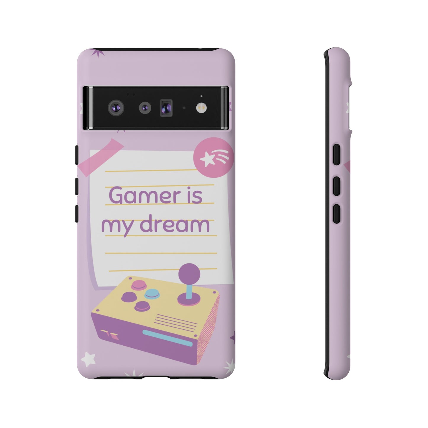 Gamer Is My Dream Job Wallpaper Phone Case | iPhone 15 Plus/ Pro, 14, 13, 12| Google Pixel 7, Pro, 5| Samsung Galaxy S23 All Major Phone Models