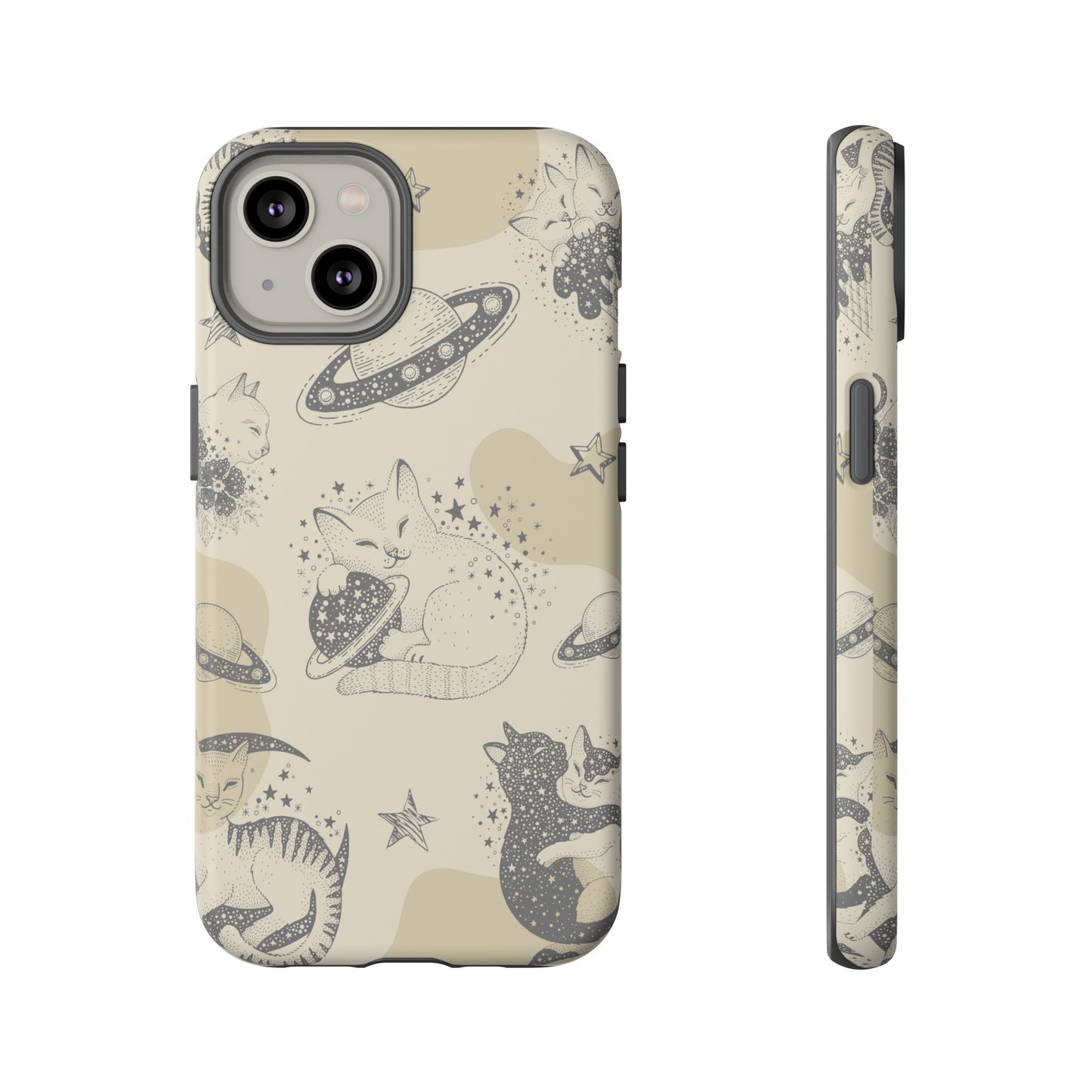 Floating Cosmic Cat Comfort Phone Case | iPhone 15 Plus/ Pro, 14, 13, 12| Google Pixel 7, Pro, 5| Samsung Galaxy S23 All Major Phone Models