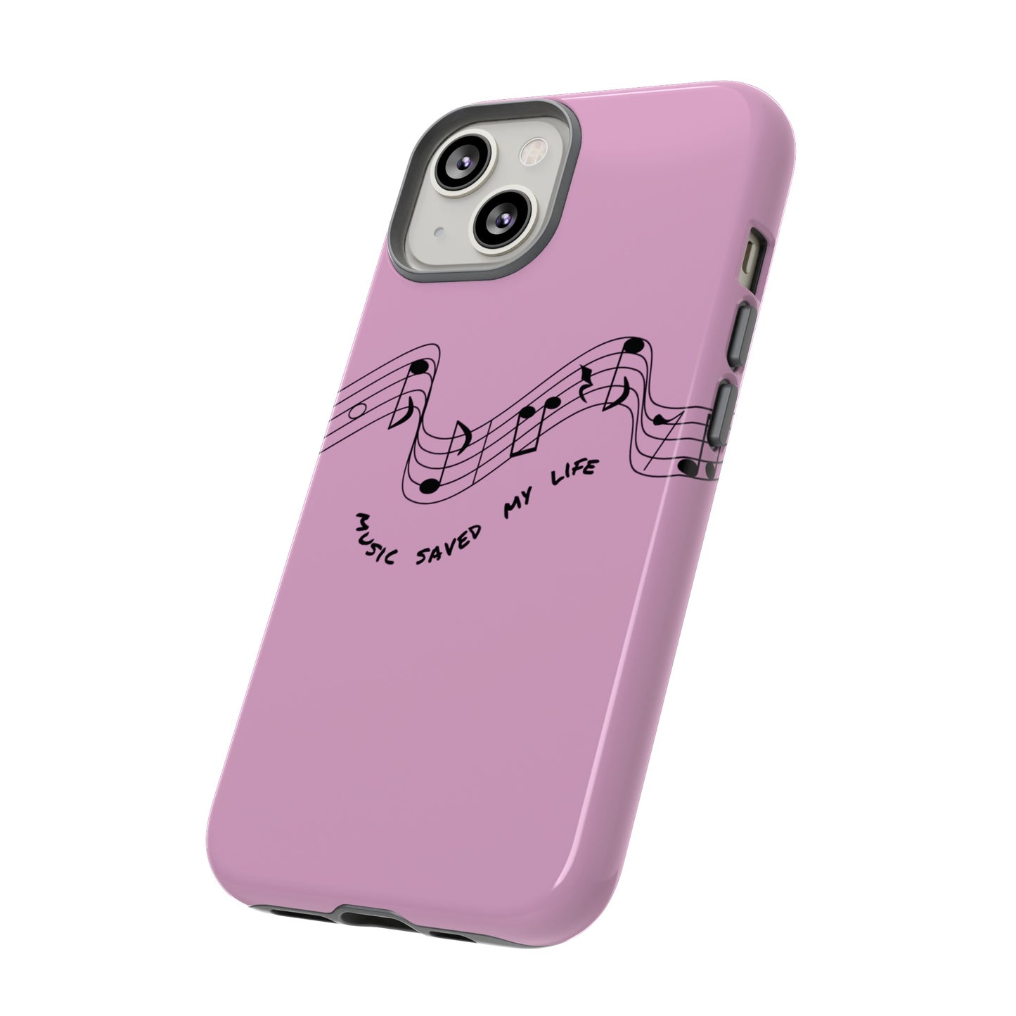 Music Saved My Life Wallpaper Phone Case | iPhone 15 Plus/ Pro, 14, 13, 12| Google Pixel 7, Pro, 5| Samsung Galaxy S23 All Major Phone Models