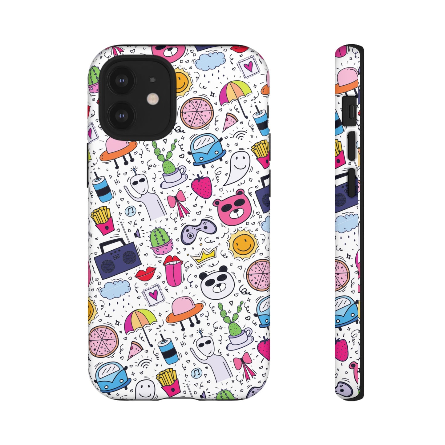 Cartoon Collage Phone Case | iPhone 15 Plus/ Pro, 14, 13, 12| Google Pixel 7, Pro, 5| Samsung Galaxy S23 All Major Phone Models