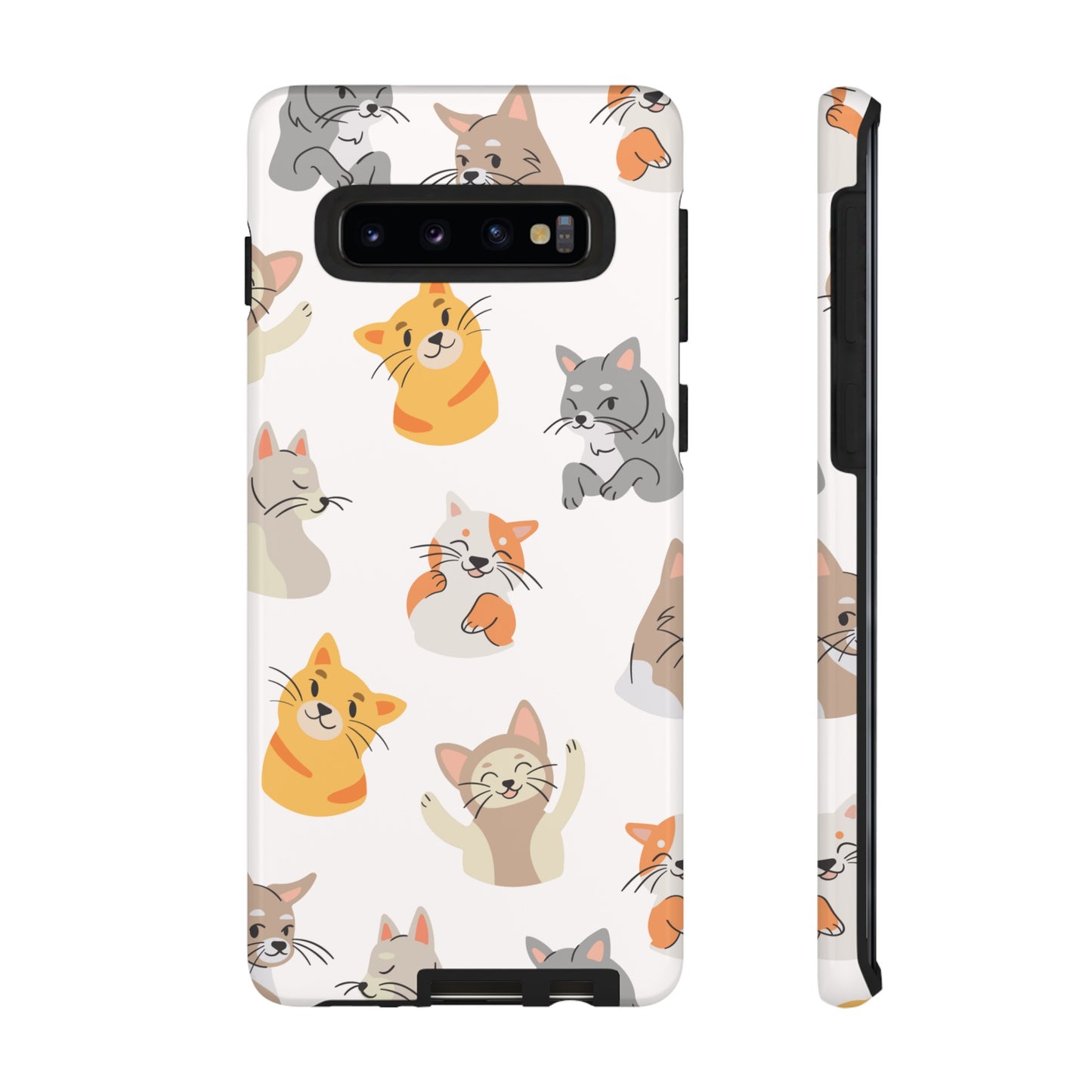 Adorable Cats Wallpaper Phone Case | iPhone 15 Plus/ Pro, 14, 13, 12| Google Pixel 7, Pro, 5| Samsung Galaxy S23 All Major Phone Models