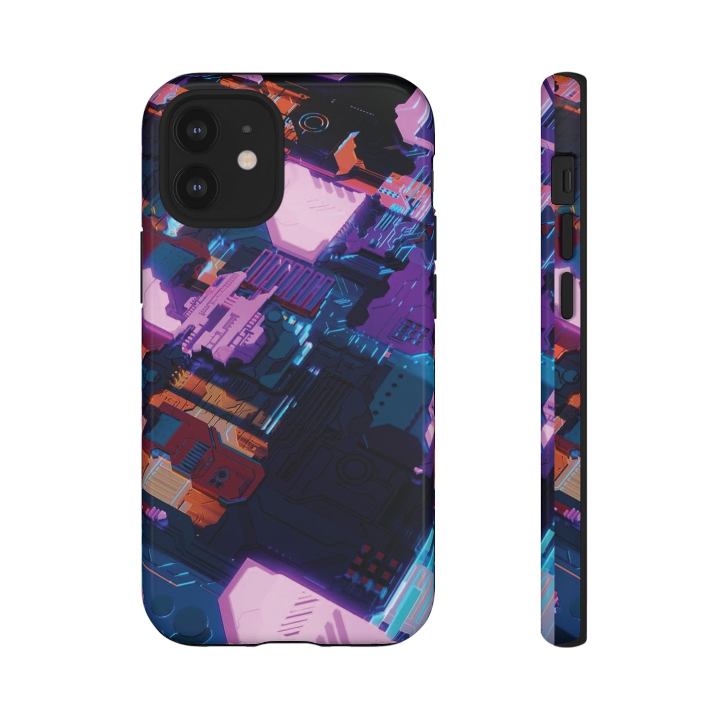 Purple Circuit Board Wallpaper Phone Case | iPhone 15 Plus/ Pro, 14, 13, 12| Google Pixel 7, Pro, 5| Samsung Galaxy S23 All Major Phone Models