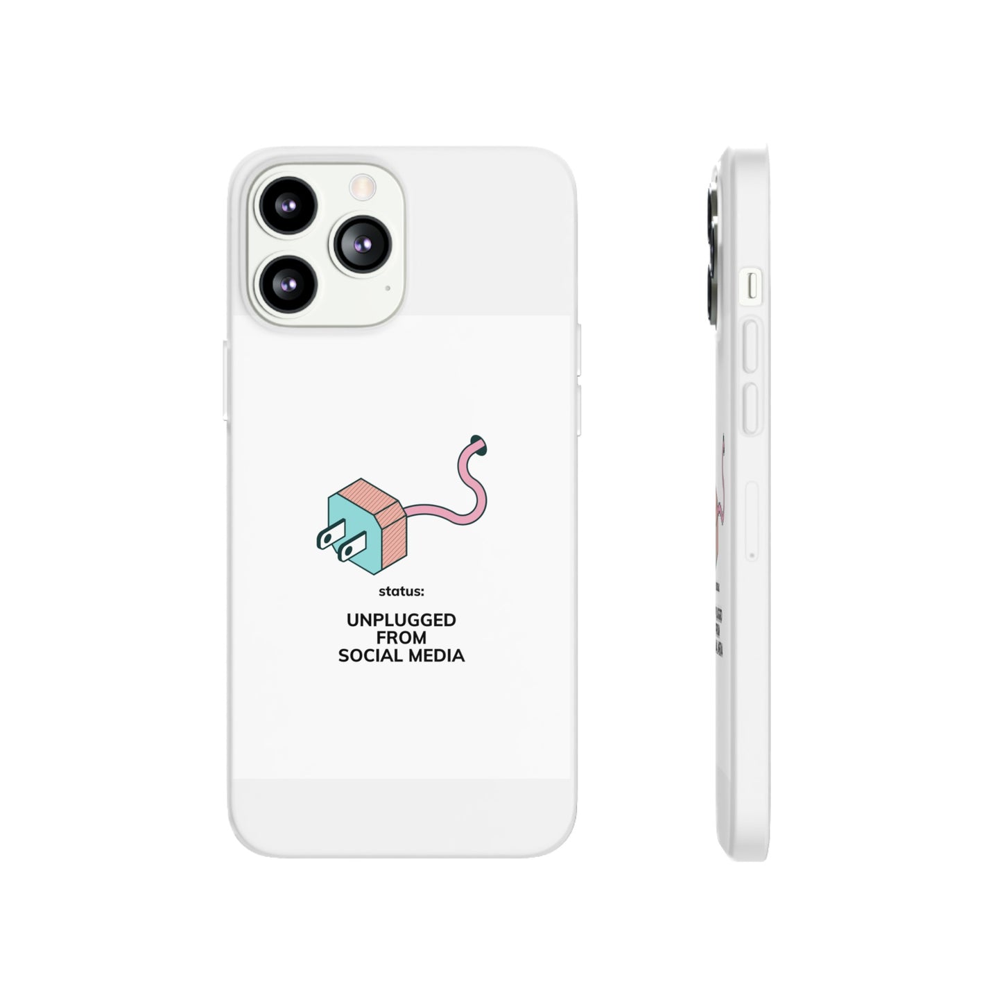 Unplugged From Social Media Phone Case | iPhone 15 Plus/ Pro, 14, 13, 12| Google Pixel 7, Pro, 5| Samsung Galaxy S23 All Major Phone Models