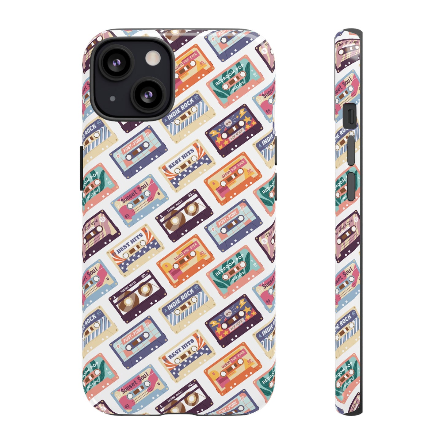 Retro Cassettes Phone Case | iPhone 15 Plus/ Pro, 14, 13, 12| Google Pixel 7, Pro, 5| Samsung Galaxy S23 All Major Phone Models