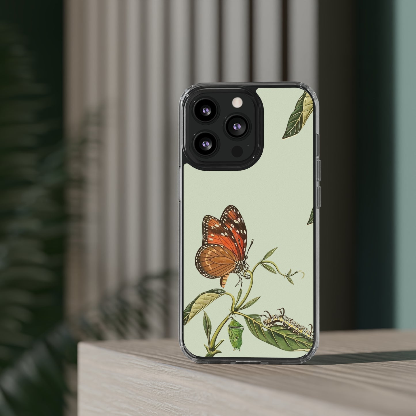 Orange Butterfly Wallpaper Phone Case | iPhone 15 Plus/ Pro, 14, 13, 12| Google Pixel 7, Pro, 5| Samsung Galaxy S23 All Major Phone Models