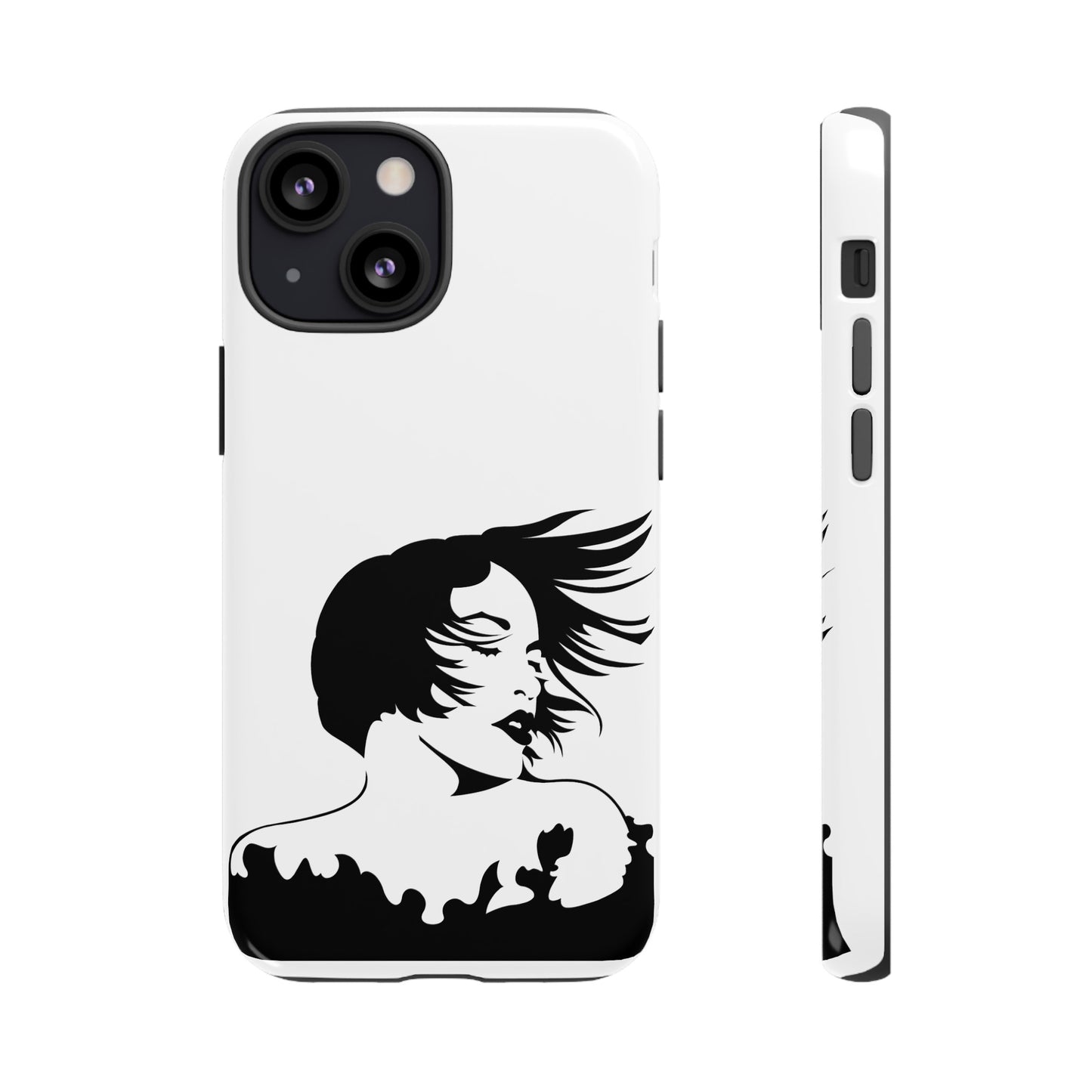 Woman In The Wind Phone Case | iPhone 15 Plus/ Pro, 14, 13, 12| Google Pixel 7, Pro, 5| Samsung Galaxy S23 All Major Phone Models