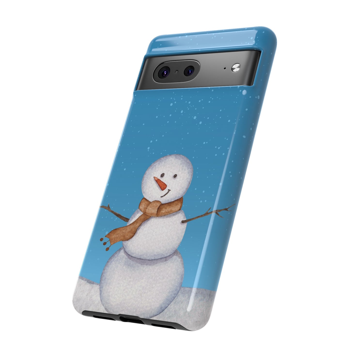 Snowman Wallpaper Phone Case | iPhone 15 Plus/ Pro, 14, 13, 12| Google Pixel 7, Pro, 5| Samsung Galaxy S23 All Major Phone Models