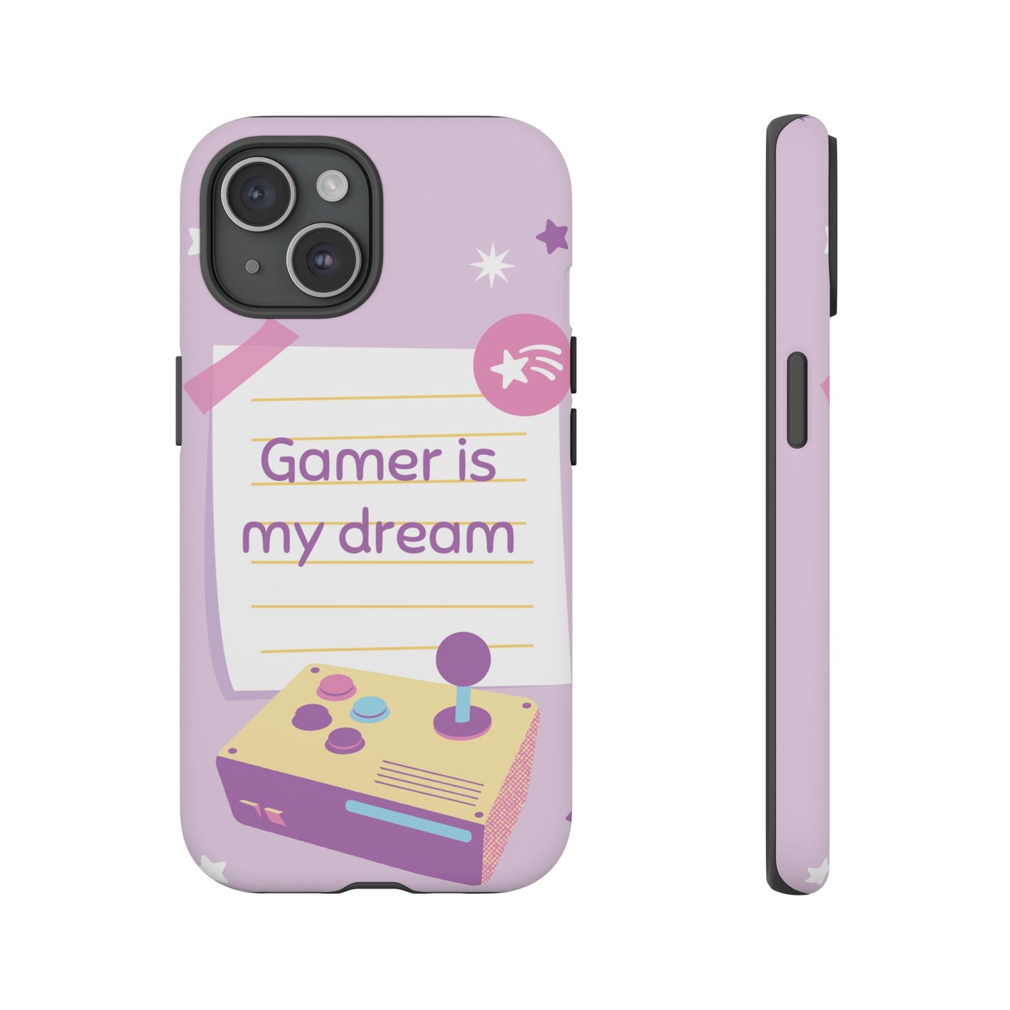 Gamer Is My Dream Job Wallpaper Phone Case | iPhone 15 Plus/ Pro, 14, 13, 12| Google Pixel 7, Pro, 5| Samsung Galaxy S23 All Major Phone Models