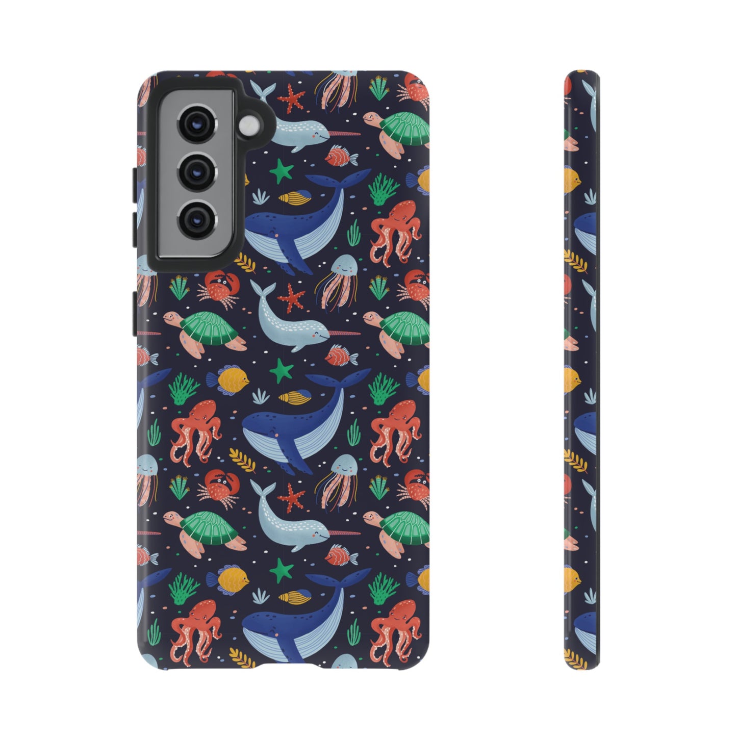 Sea Creatures Wallpaper Phone Case | iPhone 15 Plus/ Pro, 14, 13, 12| Google Pixel 7, Pro, 5| Samsung Galaxy S23 All Major Phone Models