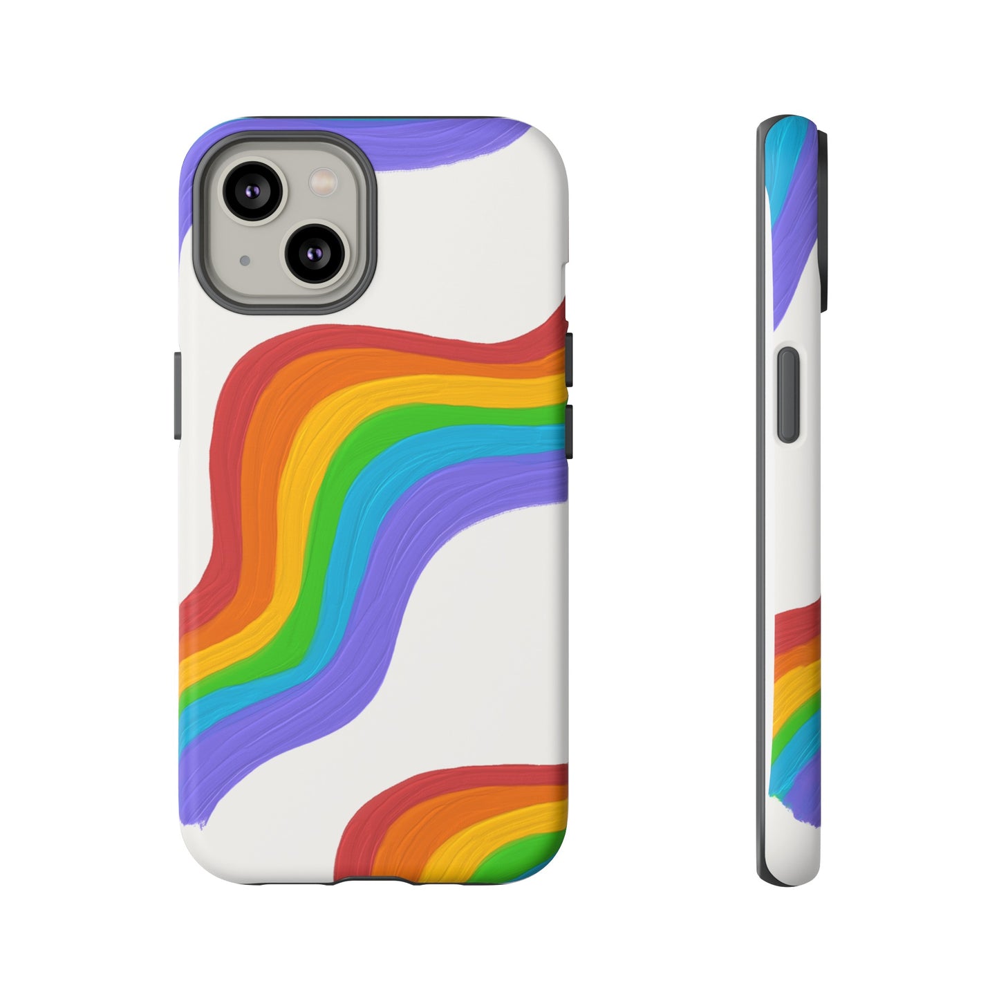 Rainbow Wallpaper Phone Case | iPhone 15 Plus/ Pro, 14, 13, 12| Google Pixel 7, Pro, 5| Samsung Galaxy S23 All Major Phone Models