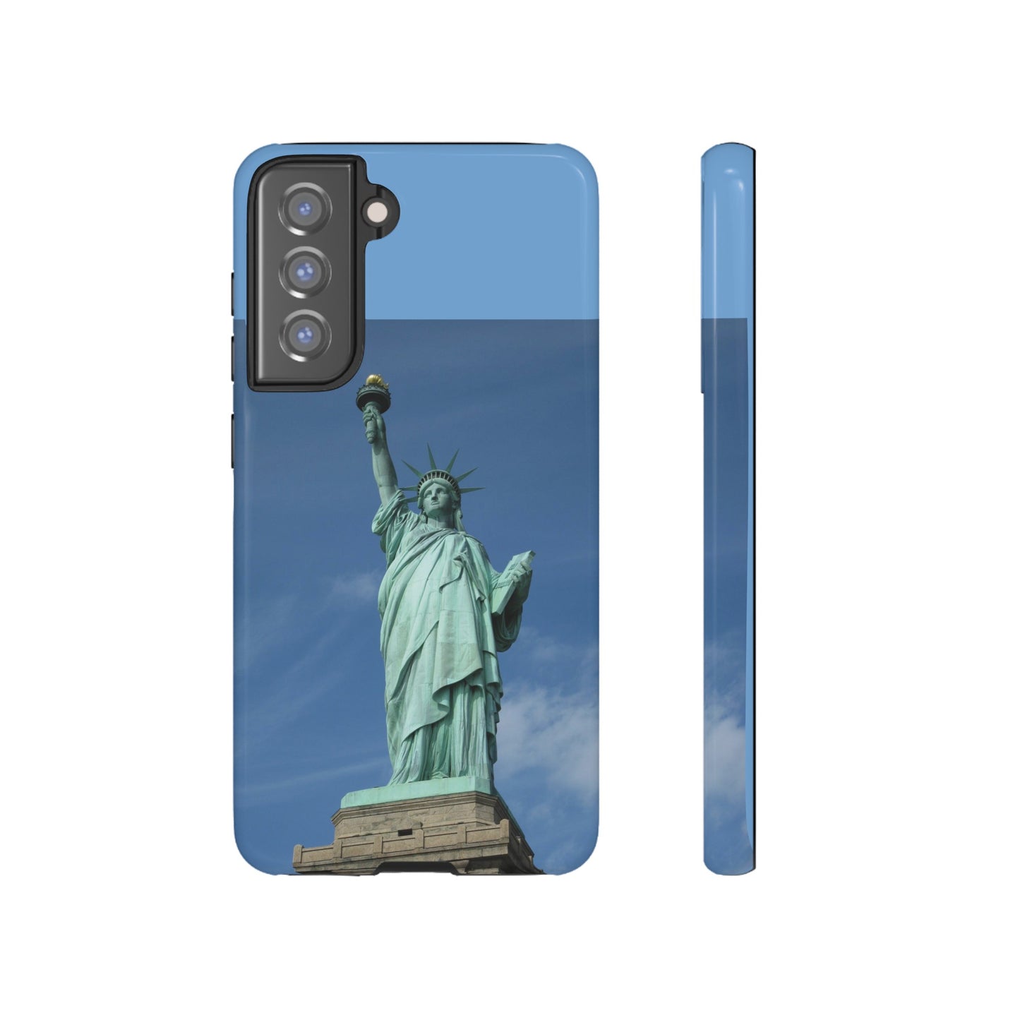 Statue Of Liberty Wallpaper Phone Case | iPhone 15 Plus/ Pro, 14, 13, 12| Google Pixel 7, Pro, 5| Samsung Galaxy S23 All Major Phone Models