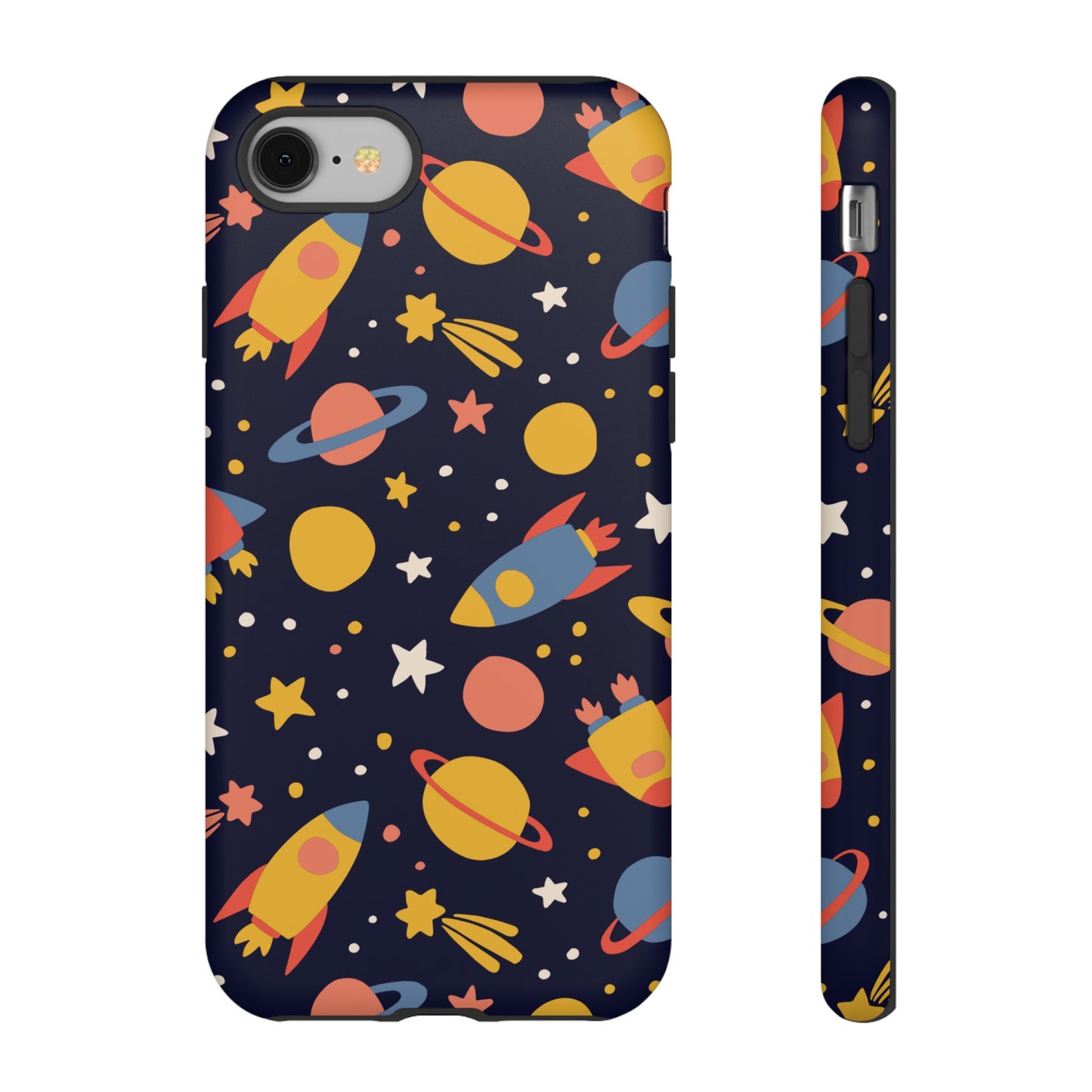 Cartoon Space Wallpaper Phone Case | iPhone 15 Plus/ Pro, 14, 13, 12| Google Pixel 7, Pro, 5| Samsung Galaxy S23 All Major Phone Models