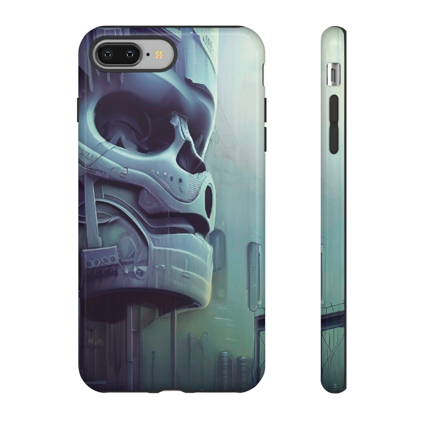 Sci-Fi Skull Wallpaper Phone Case | iPhone 15 Plus/ Pro, 14, 13, 12| Google Pixel 7, Pro, 5| Samsung Galaxy S23 All Major Phone Models