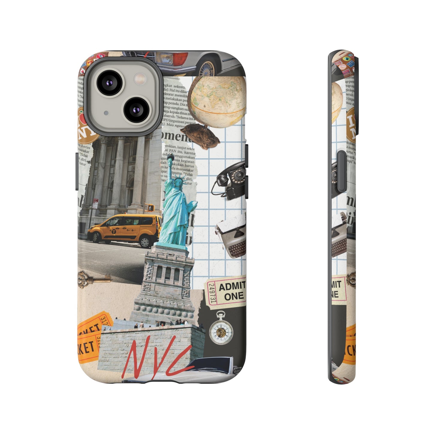 New York City Collage Wallpaper Phone Case | iPhone 15 Plus/ Pro, 14, 13, 12| Google Pixel 7, Pro, 5| Samsung Galaxy S23 All Major Phone Models