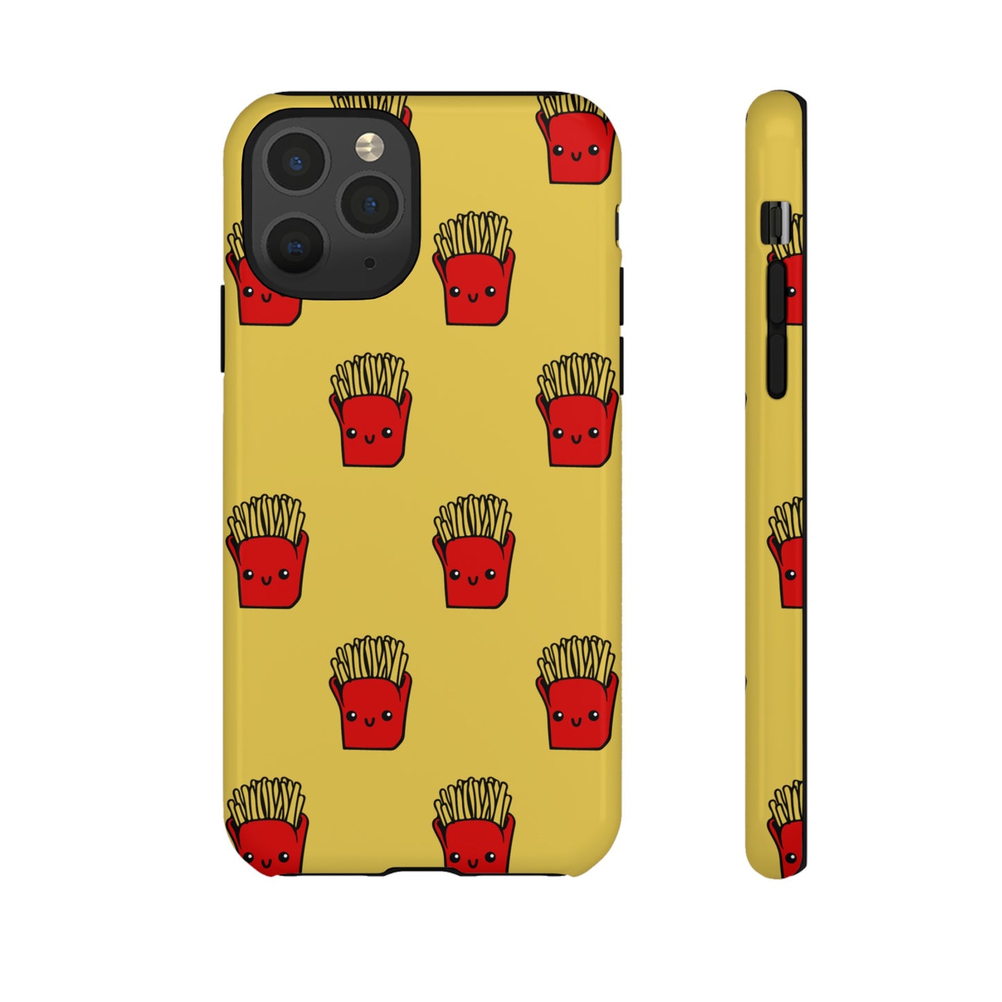 Smiling Fries Wallpaper Phone Case | iPhone 15 Plus/ Pro, 14, 13, 12| Google Pixel 7, Pro, 5| Samsung Galaxy S23 All Major Phone Models