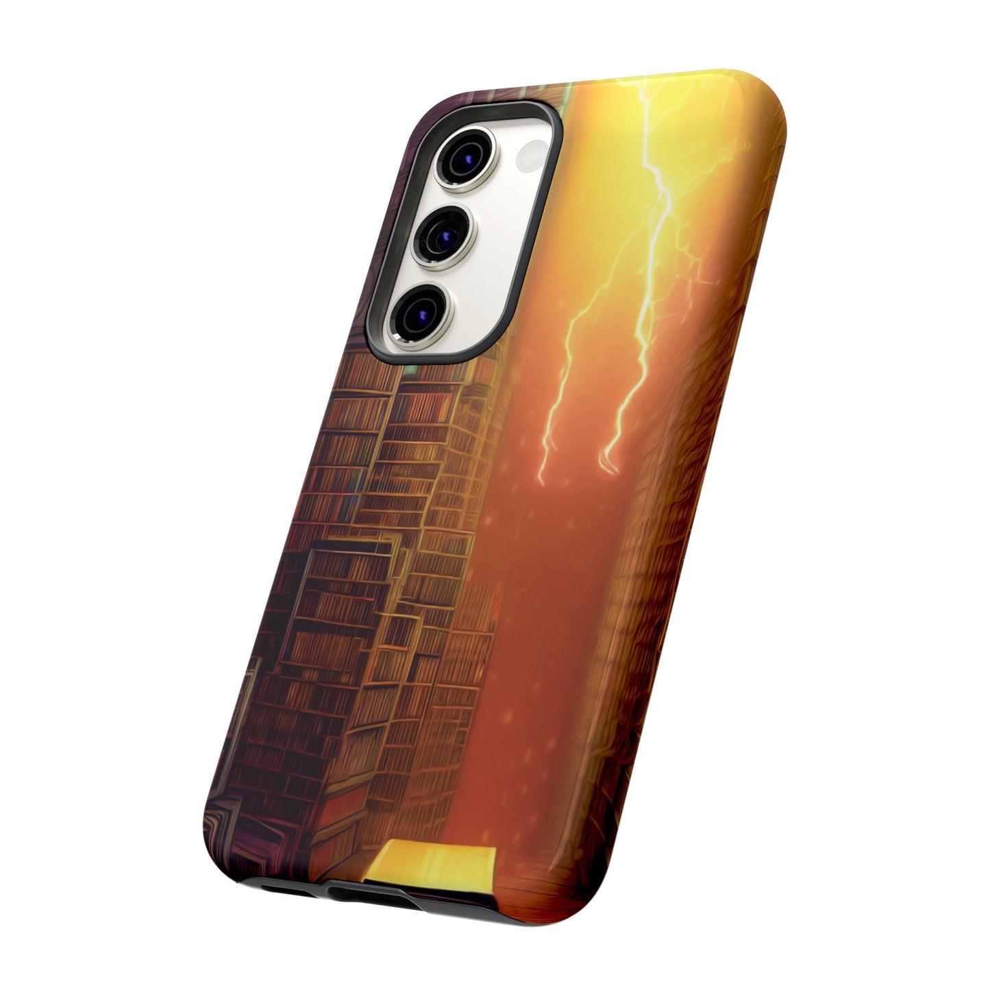 Lightning in the Library Wallpaper Phone Case | iPhone 15 Plus/ Pro, 14, 13, 12| Google Pixel 7, Pro, 5| Samsung Galaxy S23 All Major Phone Models