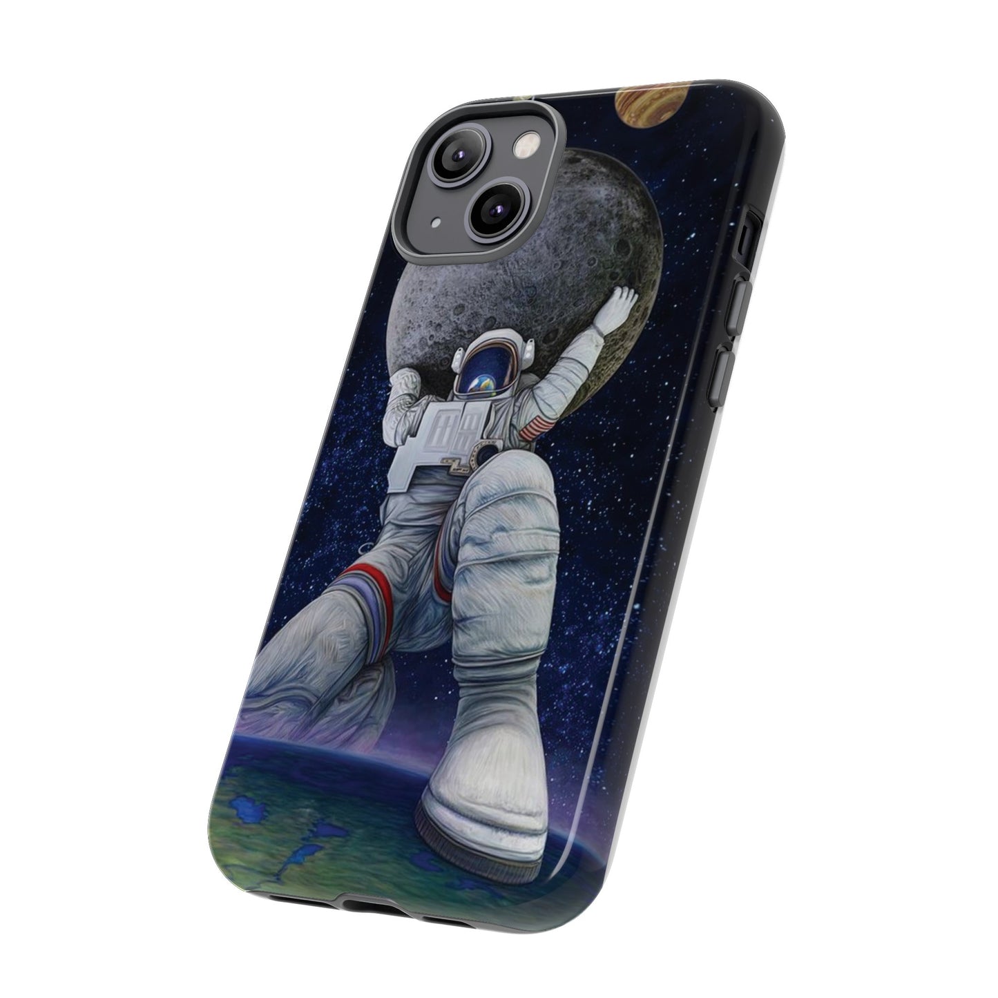 Astronaut Holding The Moon Phone Case | iPhone 15 Plus/ Pro, 14, 13, 12| Google Pixel 7, Pro, 5| Samsung Galaxy S23 All Major Phone Models