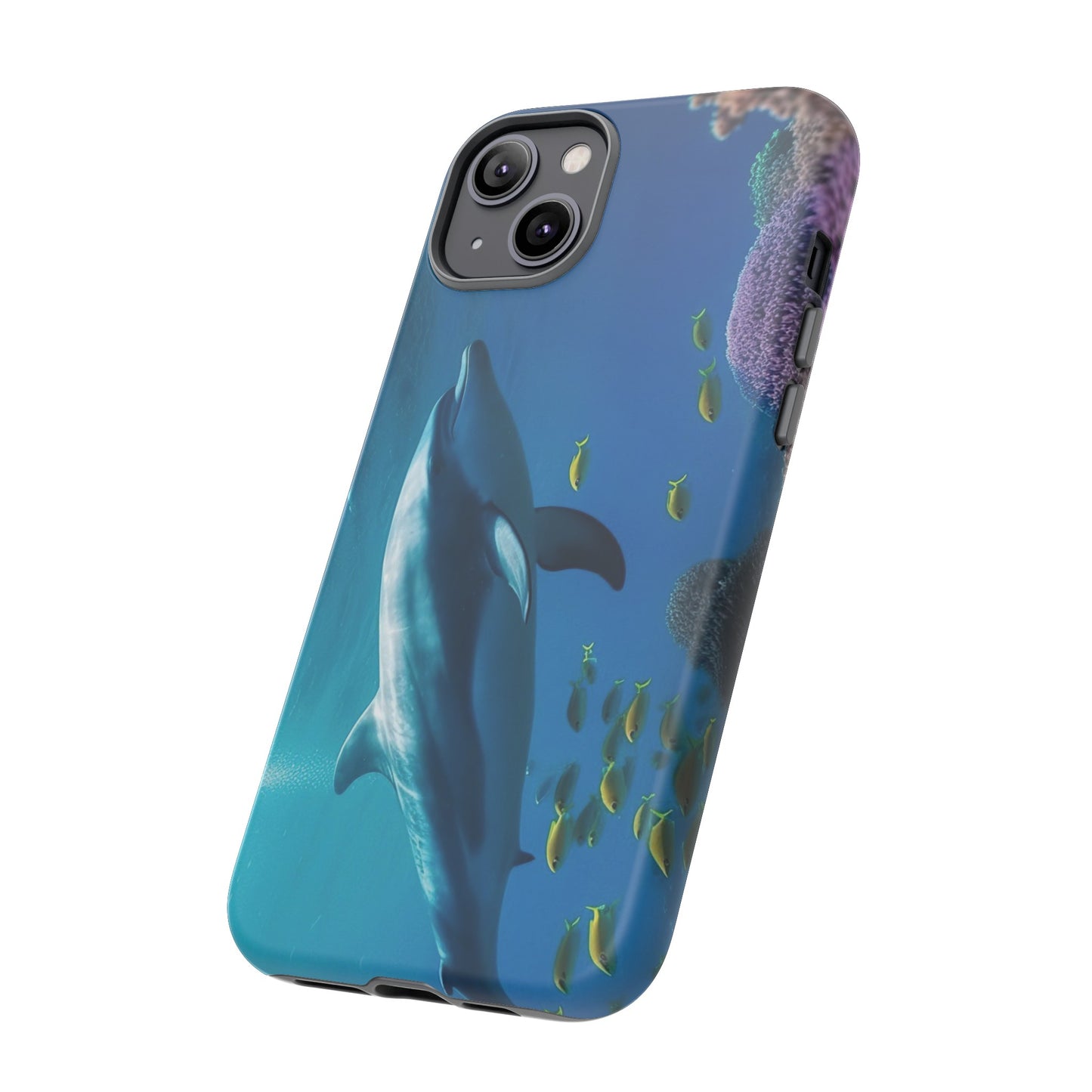 Dolphin Wallpaper Phone Case | iPhone 15 Plus/ Pro, 14, 13, 12| Google Pixel 7, Pro, 5| Samsung Galaxy S23 All Major Phone Models