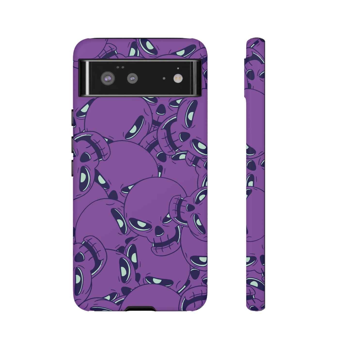 Glowing Skulls Wallpaper Phone Case | iPhone 15 Plus/ Pro, 14, 13, 12| Google Pixel 7, Pro, 5| Samsung Galaxy S23 All Major Phone Models