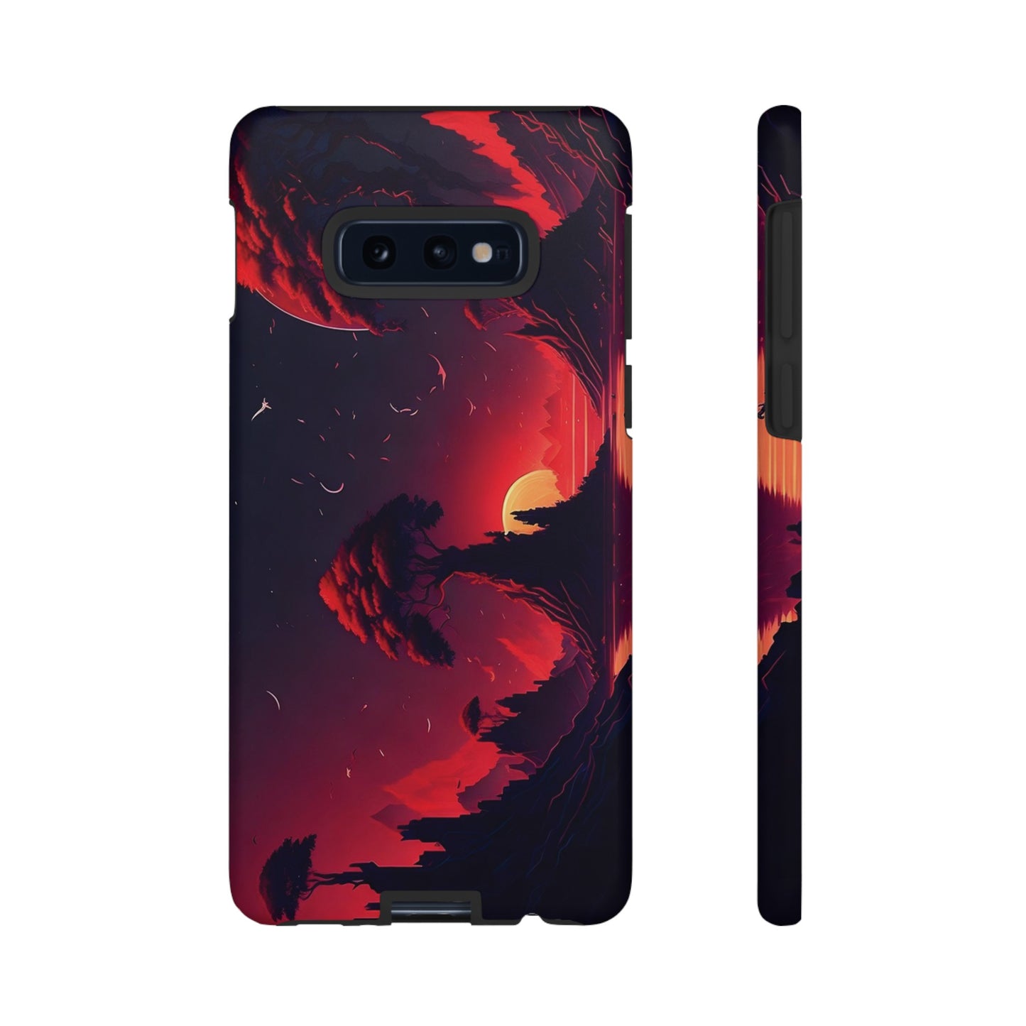 Red Sunset Wallpaper Phone Case | iPhone 15 Plus/ Pro, 14, 13, 12| Google Pixel 7, Pro, 5| Samsung Galaxy S23 All Major Phone Models