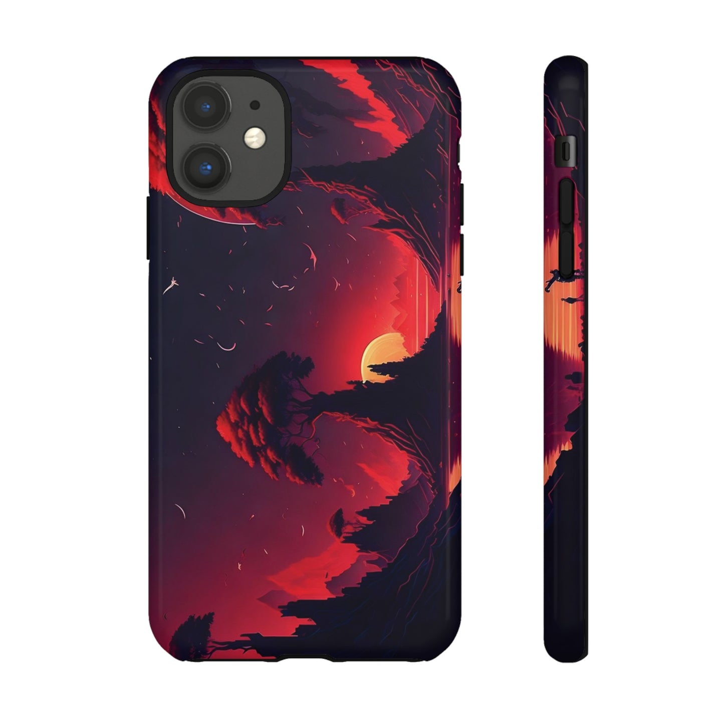 Red Sunset Wallpaper Phone Case | iPhone 15 Plus/ Pro, 14, 13, 12| Google Pixel 7, Pro, 5| Samsung Galaxy S23 All Major Phone Models