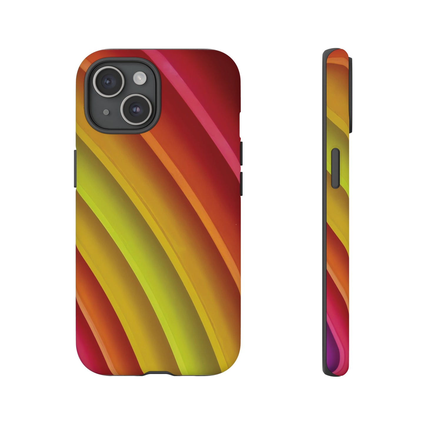 Curved Colourful Wallpaper Phone Case | iPhone 15 Plus/ Pro, 14, 13, 12| Google Pixel 7, Pro, 5| Samsung Galaxy S23 All Major Phone Models