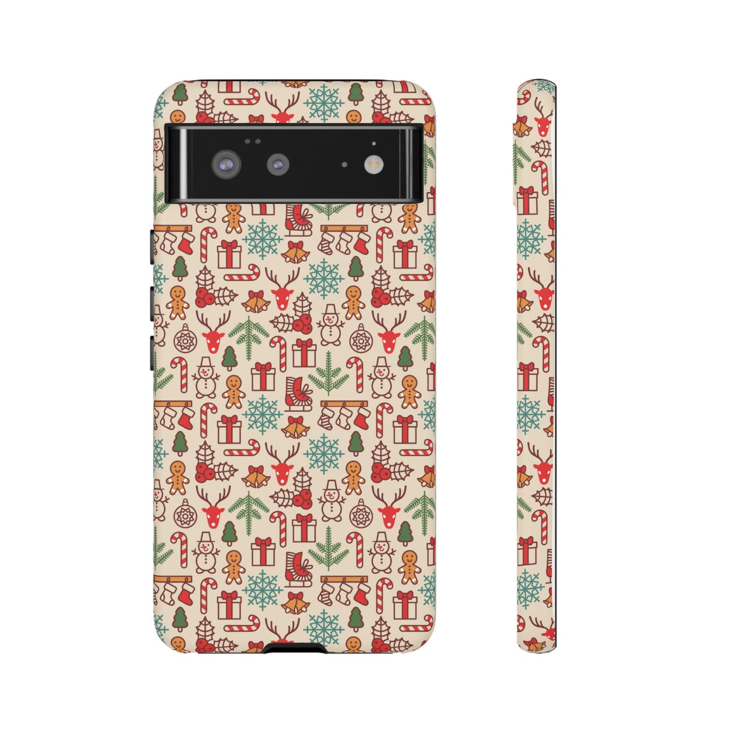 Collage Christmas Wallpaper Phone Case | iPhone 15 Plus/ Pro, 14, 13, 12| Google Pixel 7, Pro, 5| Samsung Galaxy S23 All Major Phone Models